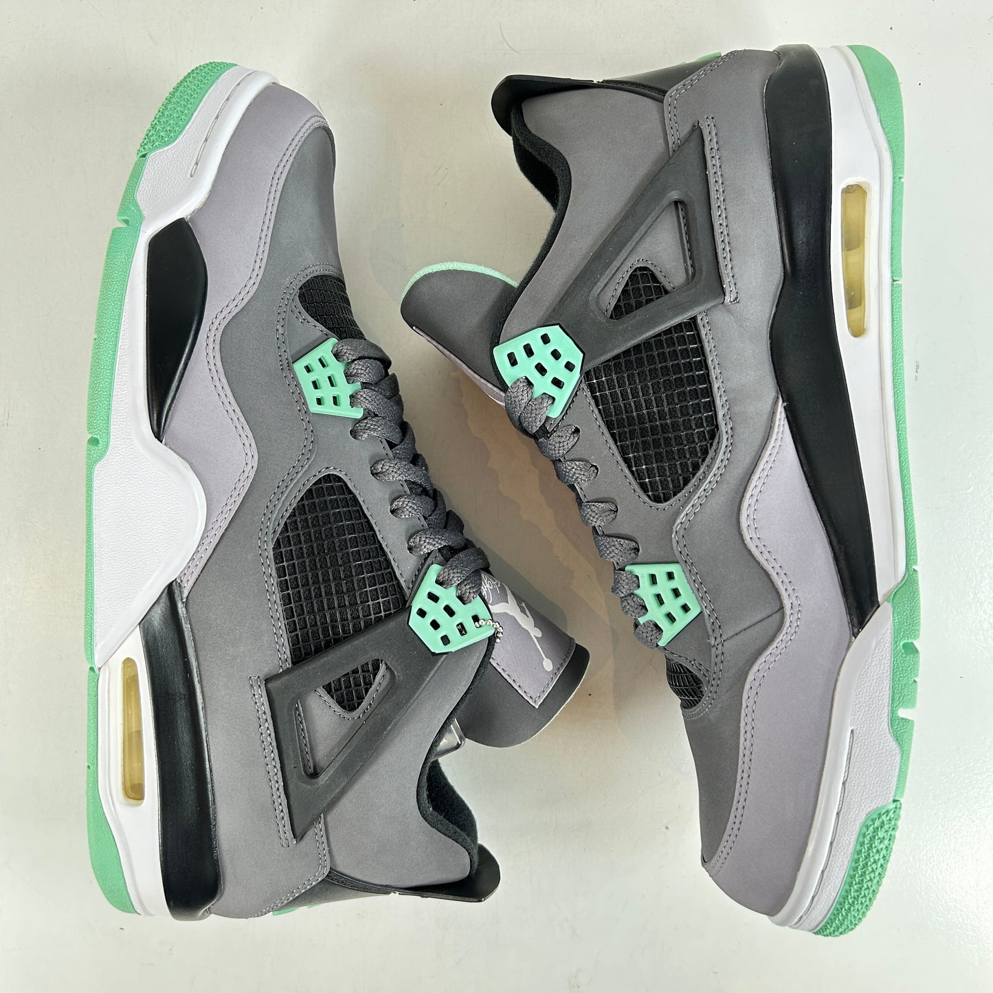 308497 033 Jordan 4 Retro Green Glow [USED] - 12 M (VNDS)