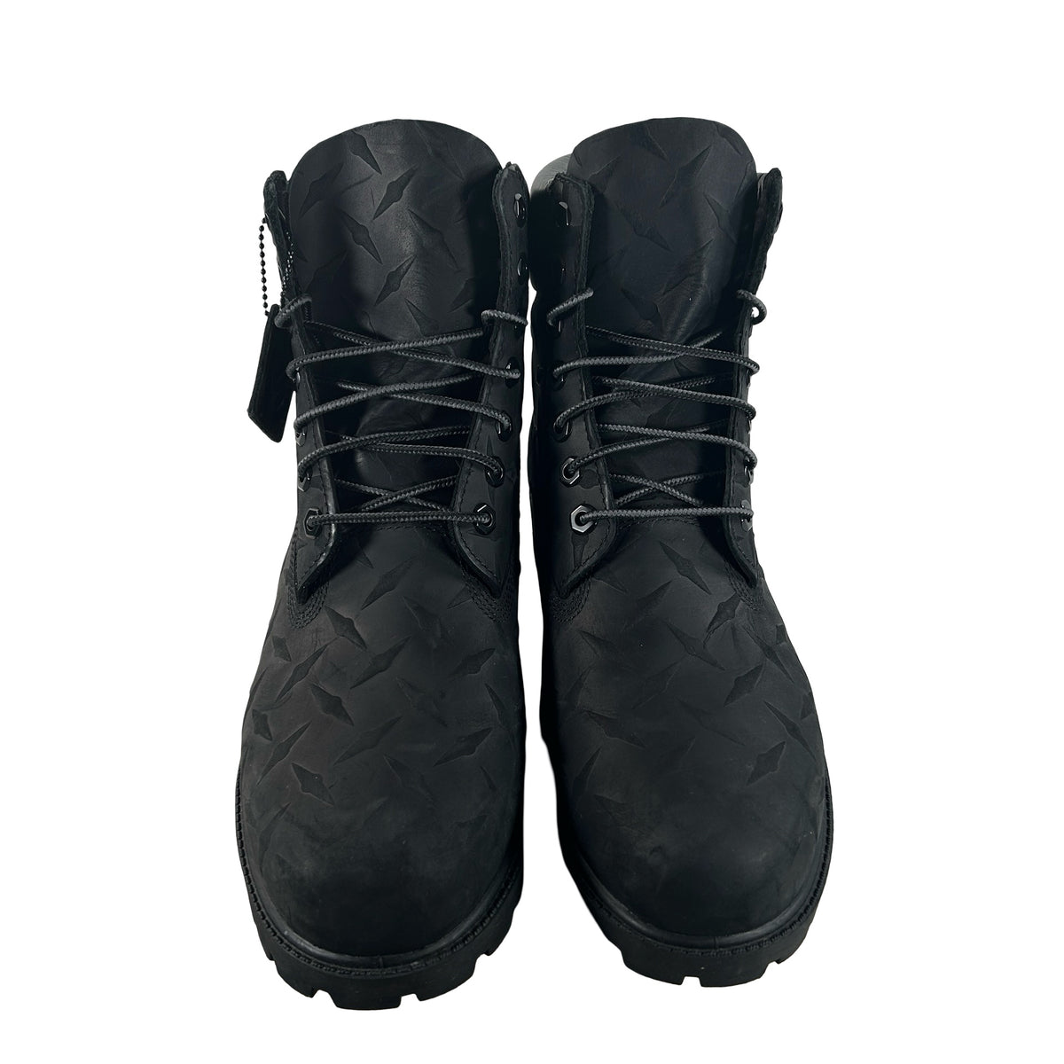 TB0A6DE1 001 Timberland 6" Waterproof Boot Supreme Diamond Plate Black (2026) [USED] - 9.5 M (Used)