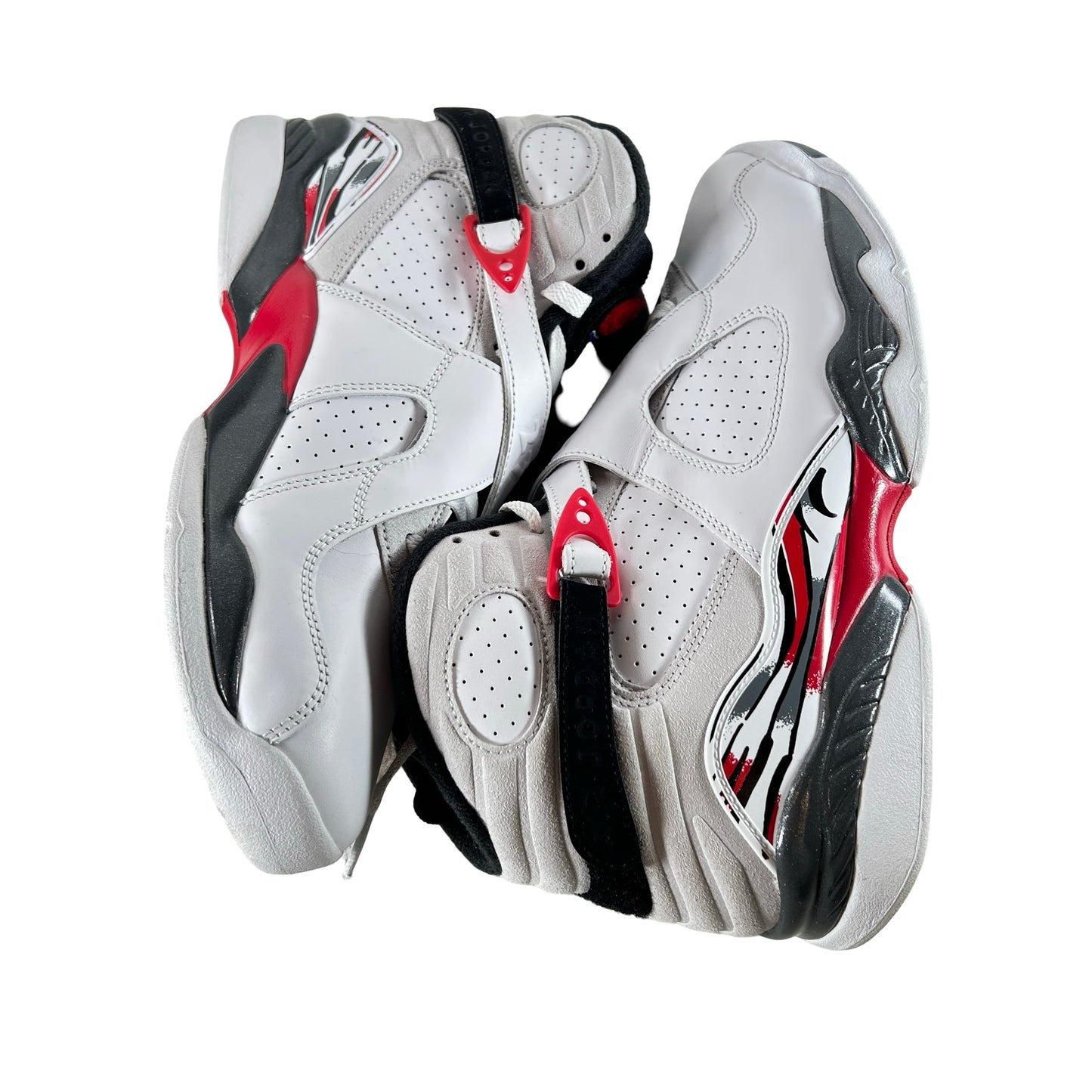 305381 100 Jordan 8 Retro White True Red (2025) [USED] - 10.5 M (Used7)