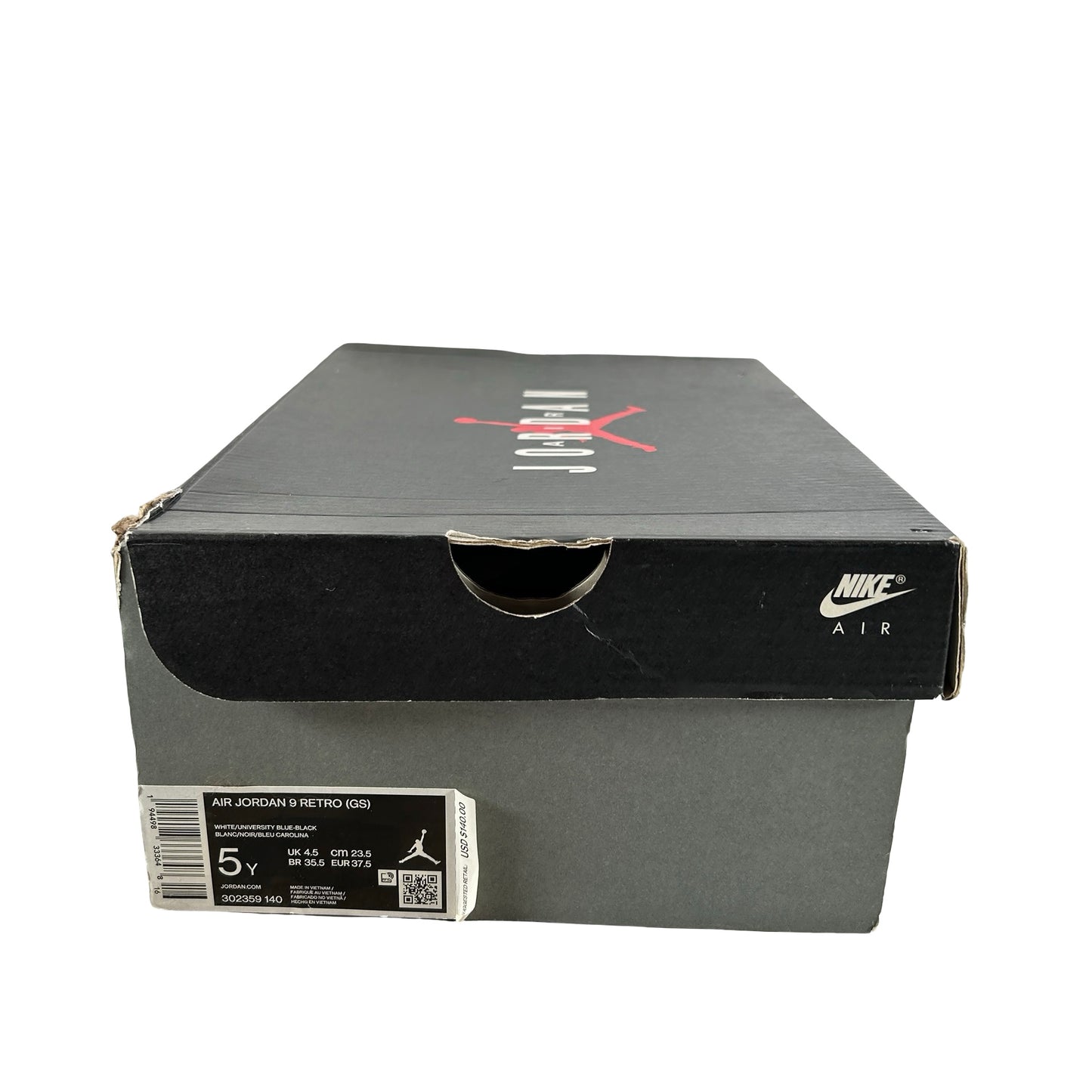 302359 140 Jordan 9 Retro University Blue (GS) [USED] - 5 Y (Used)