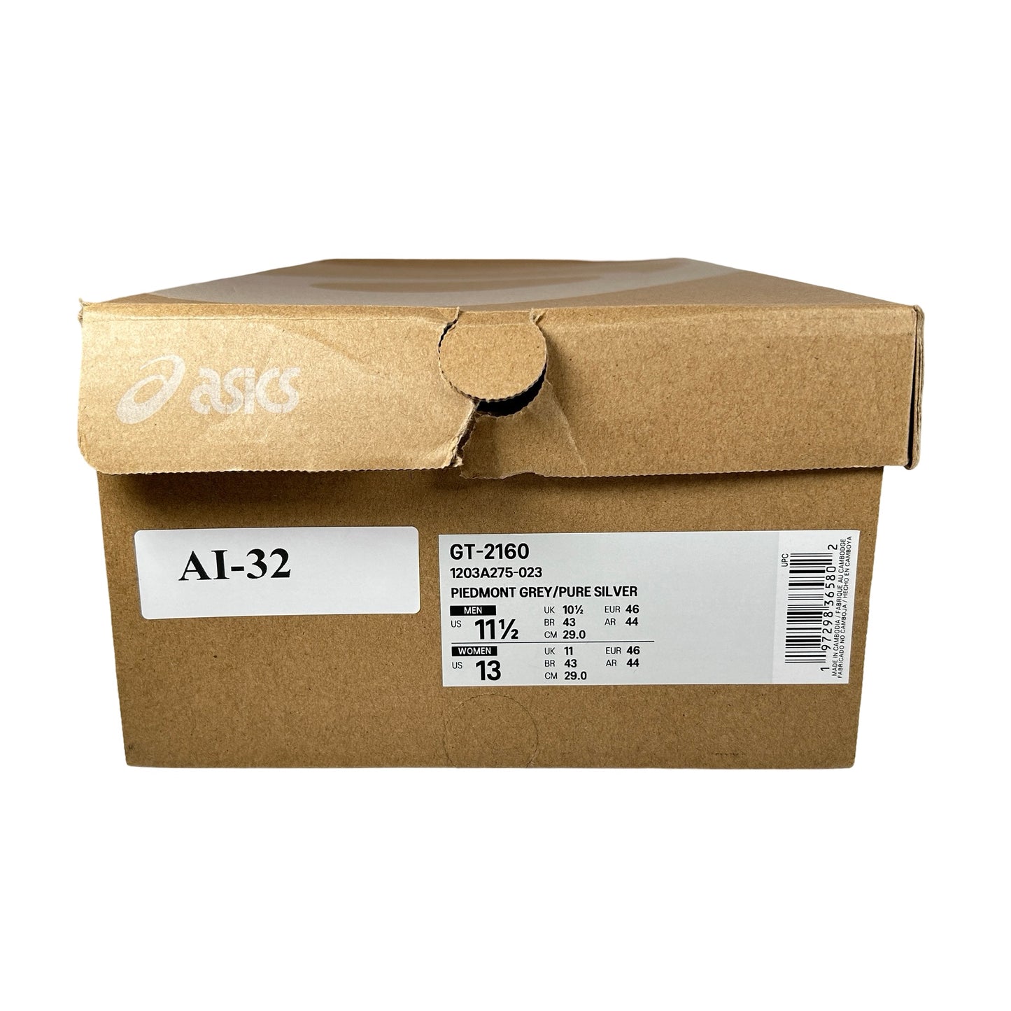 1203A2755 023 ASICS GT-2160 Piedmont Grey Pure Silver [USED] - 11.5 M (VNDS)