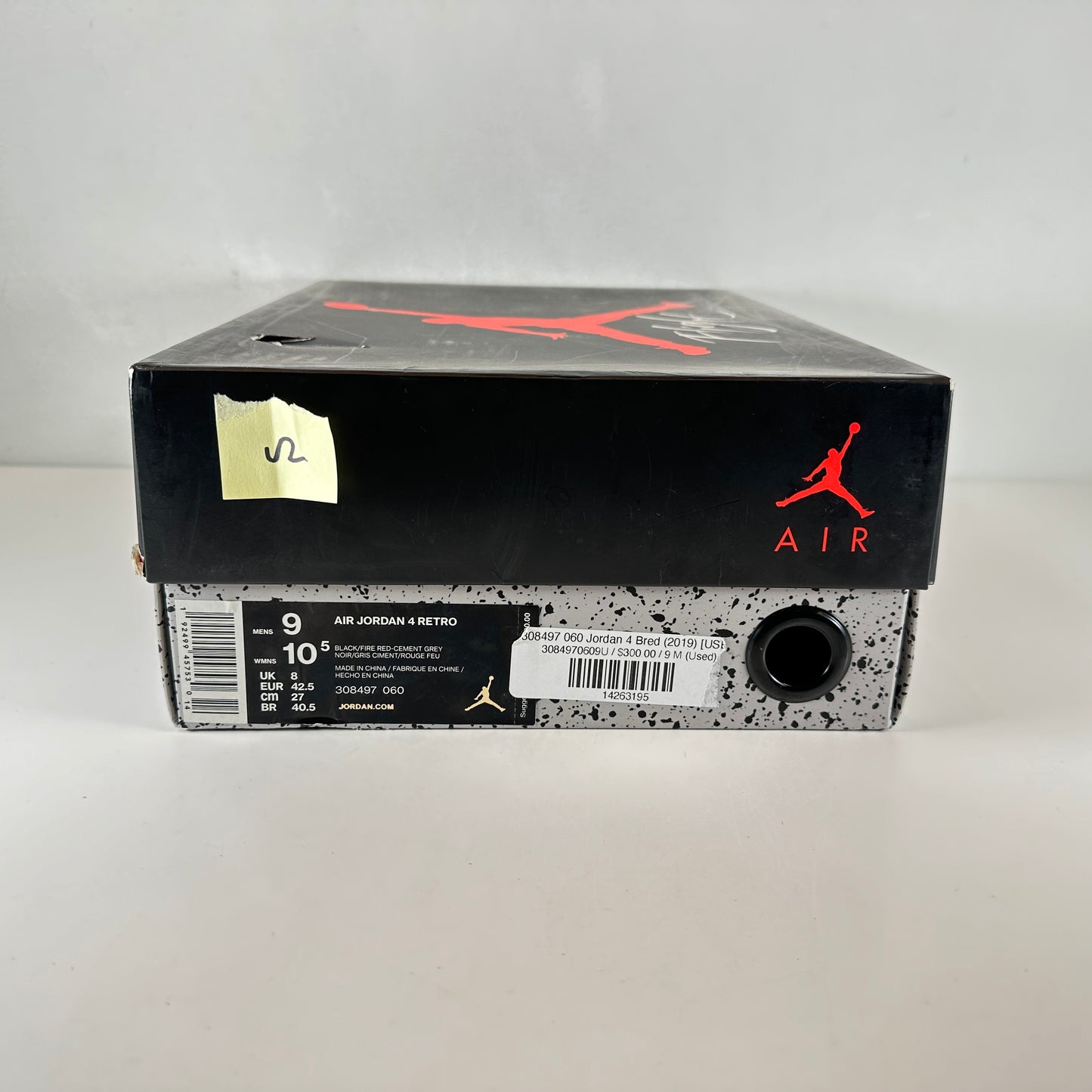 308497 060 Jordan 4 Bred (2019) [USED] - 9 M (Used2)