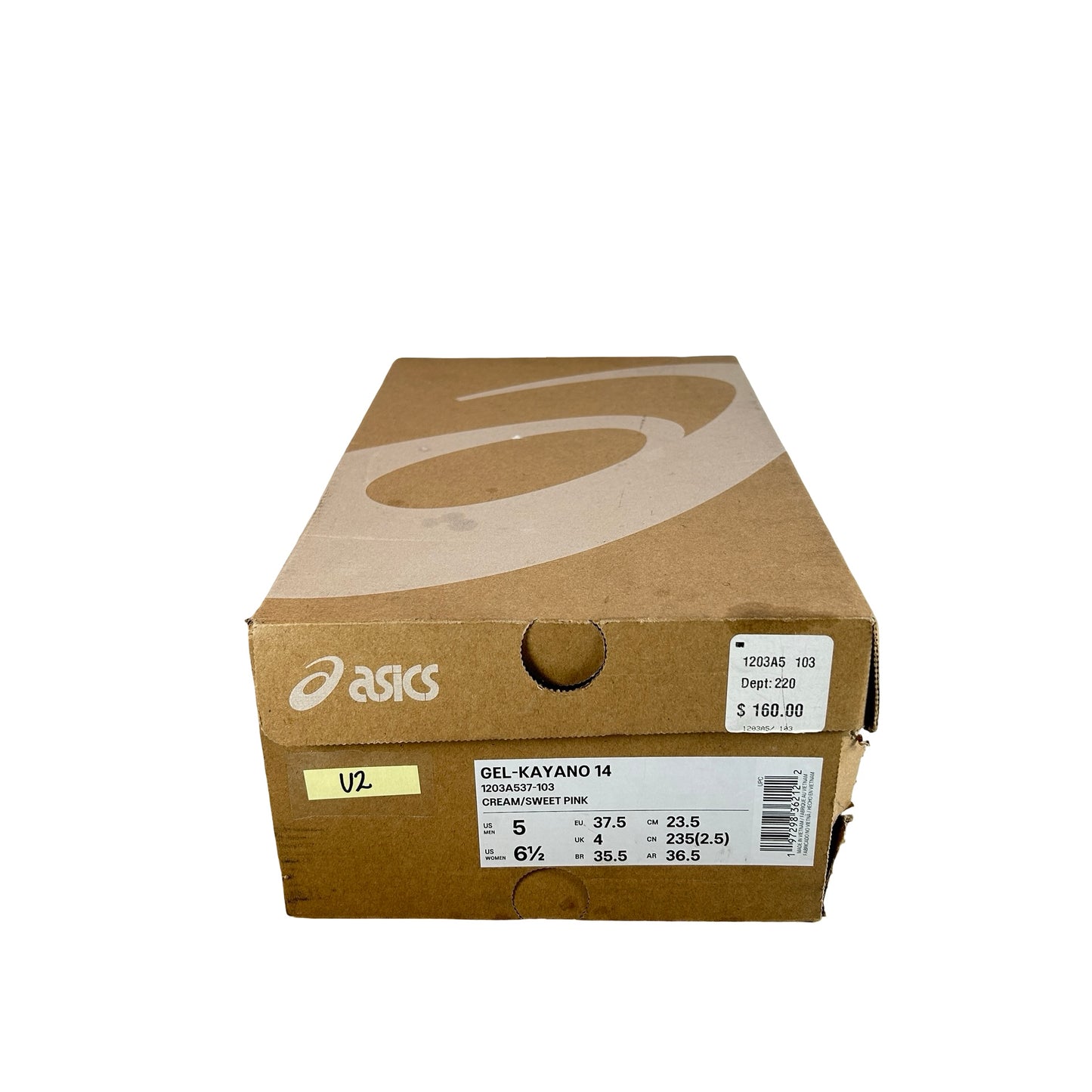 1203A537 103 ASICS GEL-Kayano 14 Cream Sweet Pink (Women's) [USED] - 5 M (Used2)