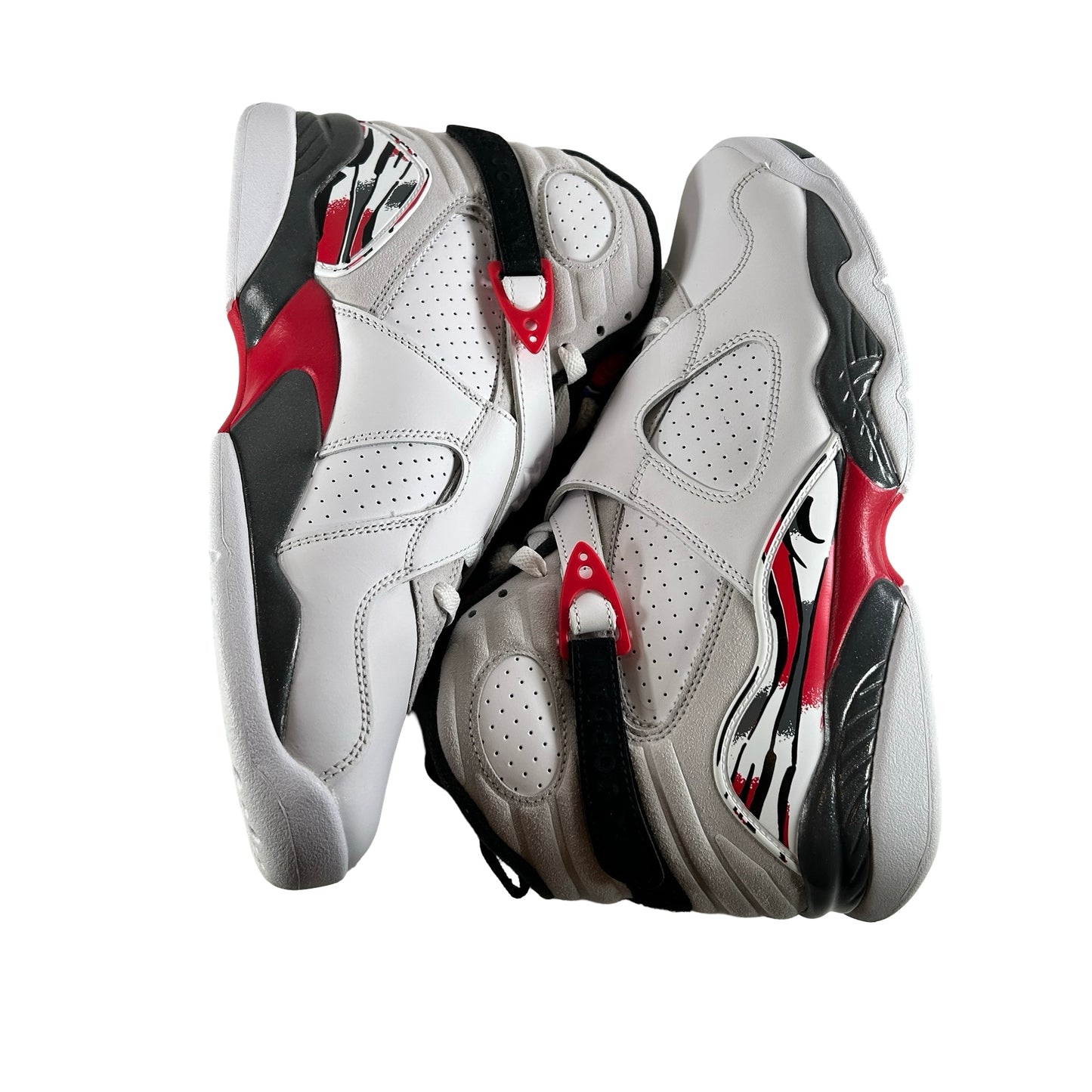 305381 100 Jordan 8 Retro White True Red (2025) [USED] - 10.5 M (Used4)