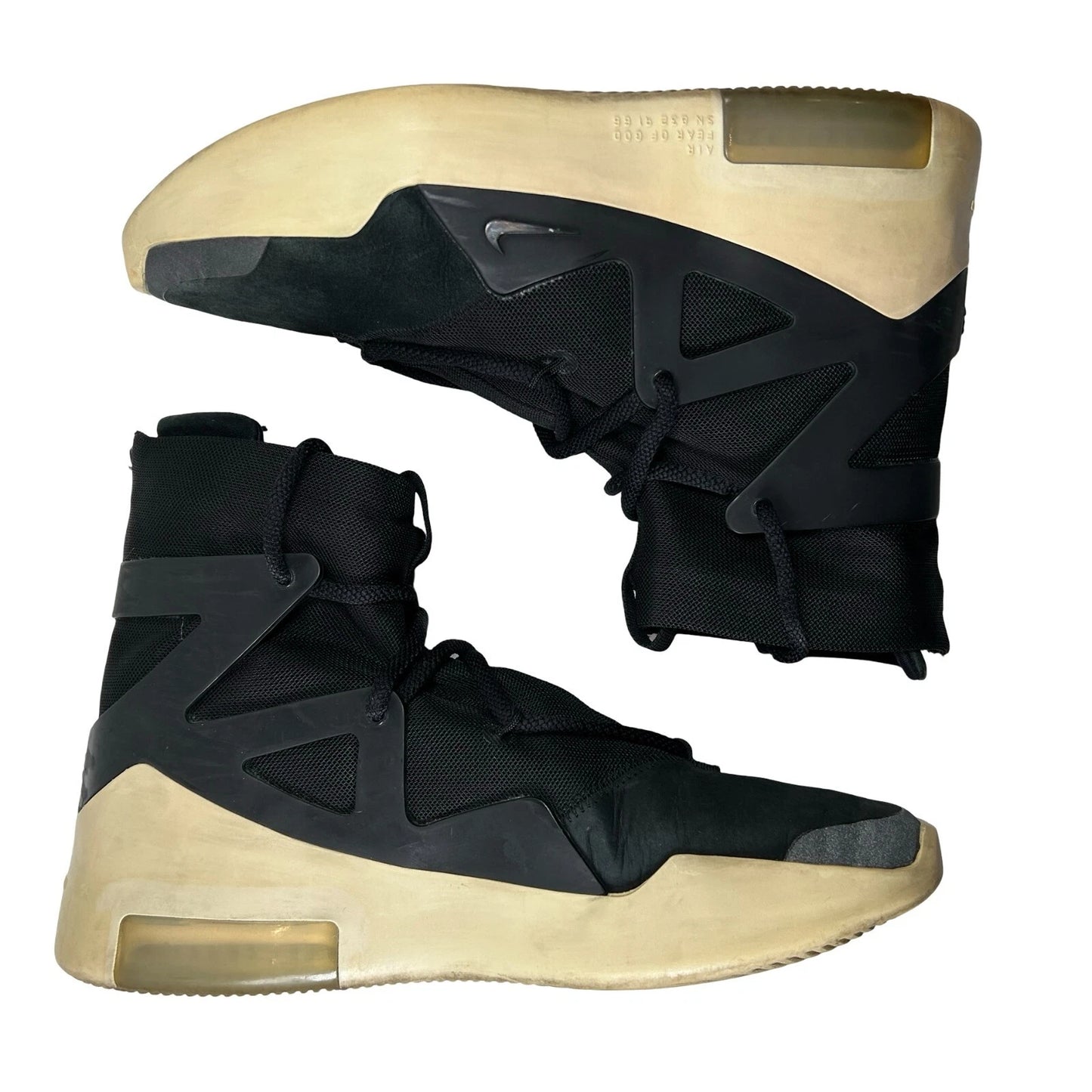 AR4237 001 Nike Air Fear Of God 1 Black [USED] - 8.5 M (Used) (Replace Box)