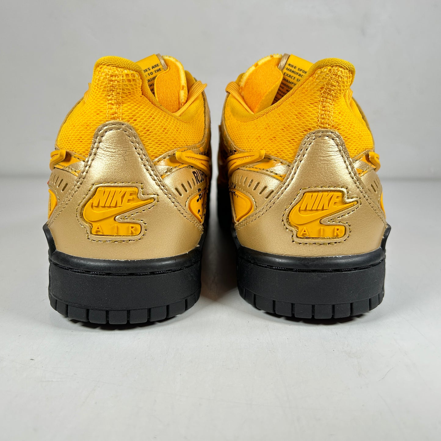 CU6015 700 Nike Air Rubber Dunk Off-White University Gold [USED] - 8 M (VNDS) (No Box)