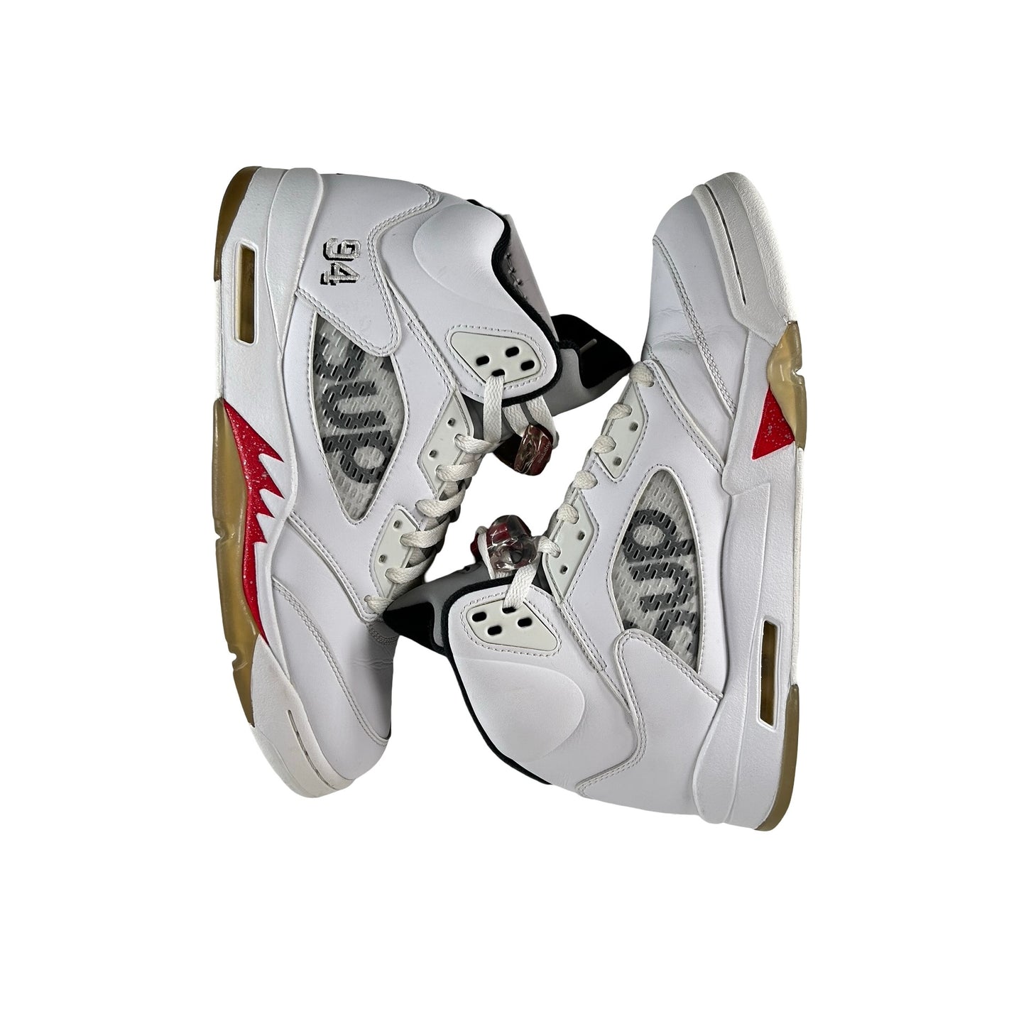 824371 101 Jordan 5 Retro Supreme White [USED] - 10 M (Used) (Replace Box)