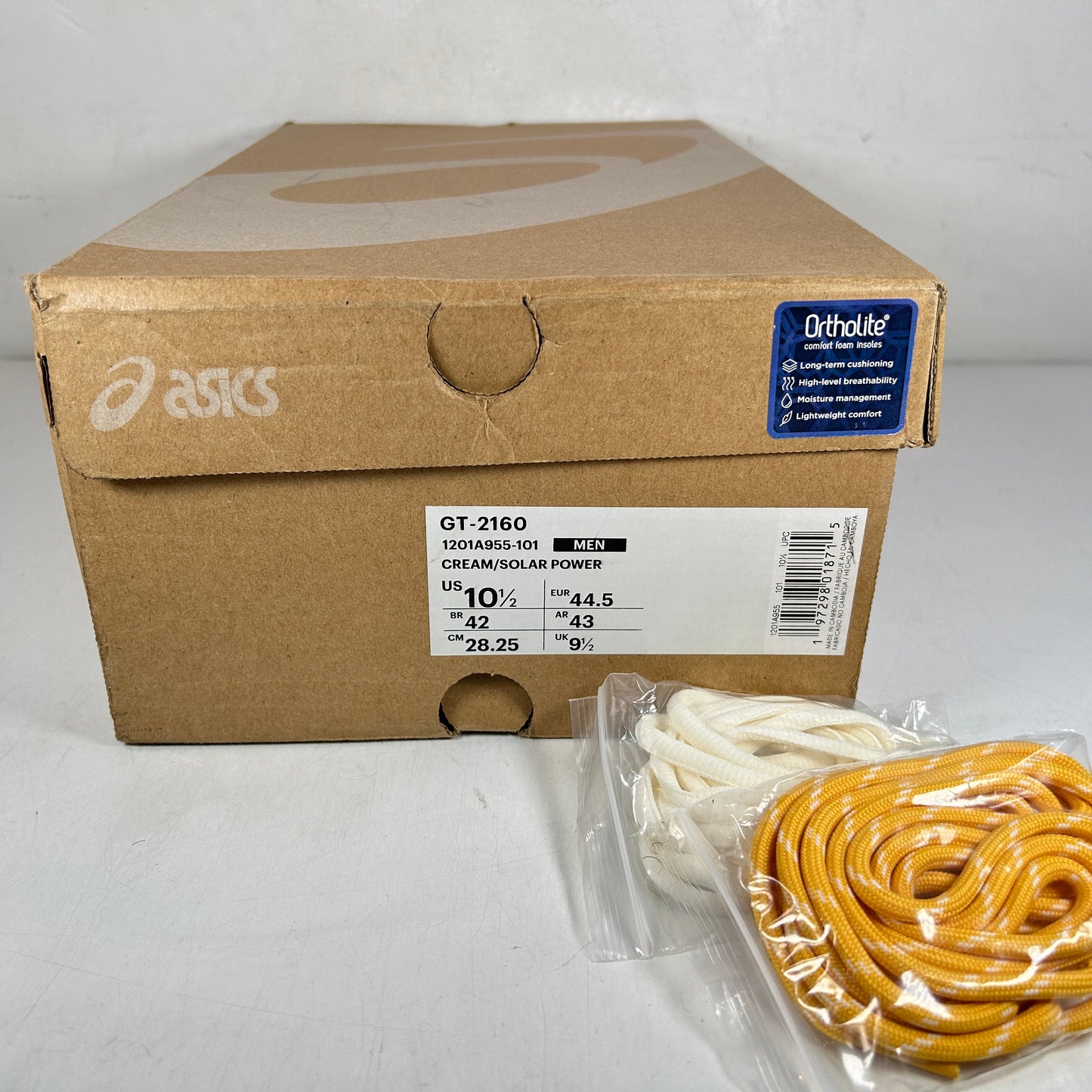 1201A955 101 ASICS GT-2160 Kith Cream Solar Power [USED] - 10.5 (Used)