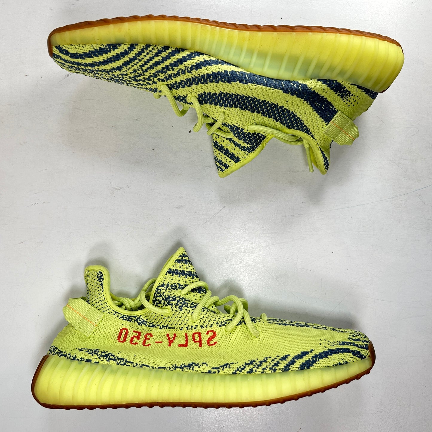 B37572 adidas Yeezy Boost 350 V2 Semi Frozen Yellow [USED] - 11 M (Used2)