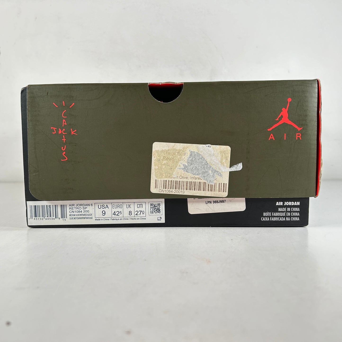 CN1084 200 Jordan 6 Retro Travis Scott [USED] - 9 M (Used2)