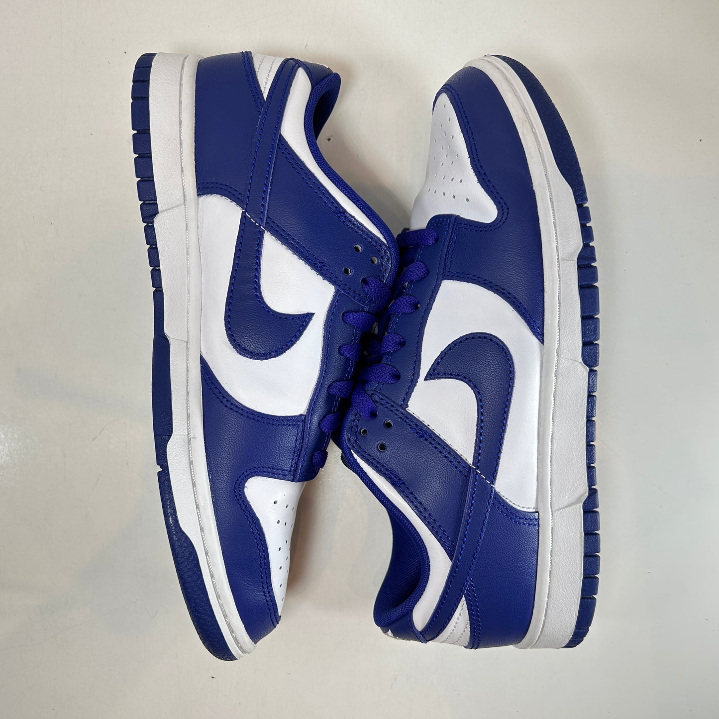 DV0833 103 Nike Dunk Low Concord [USED] - 8 M (Used) (No Box)