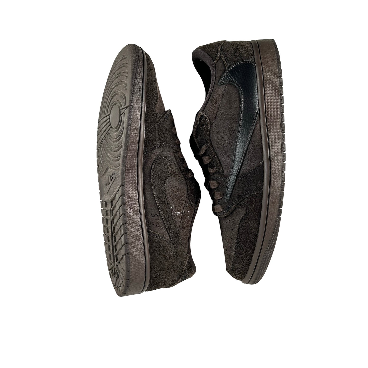 DM7866 202 Jordan 1 Retro Low OG SP Travis Scott Velvet Brown [USED] - 8 M (Used) (No Box)