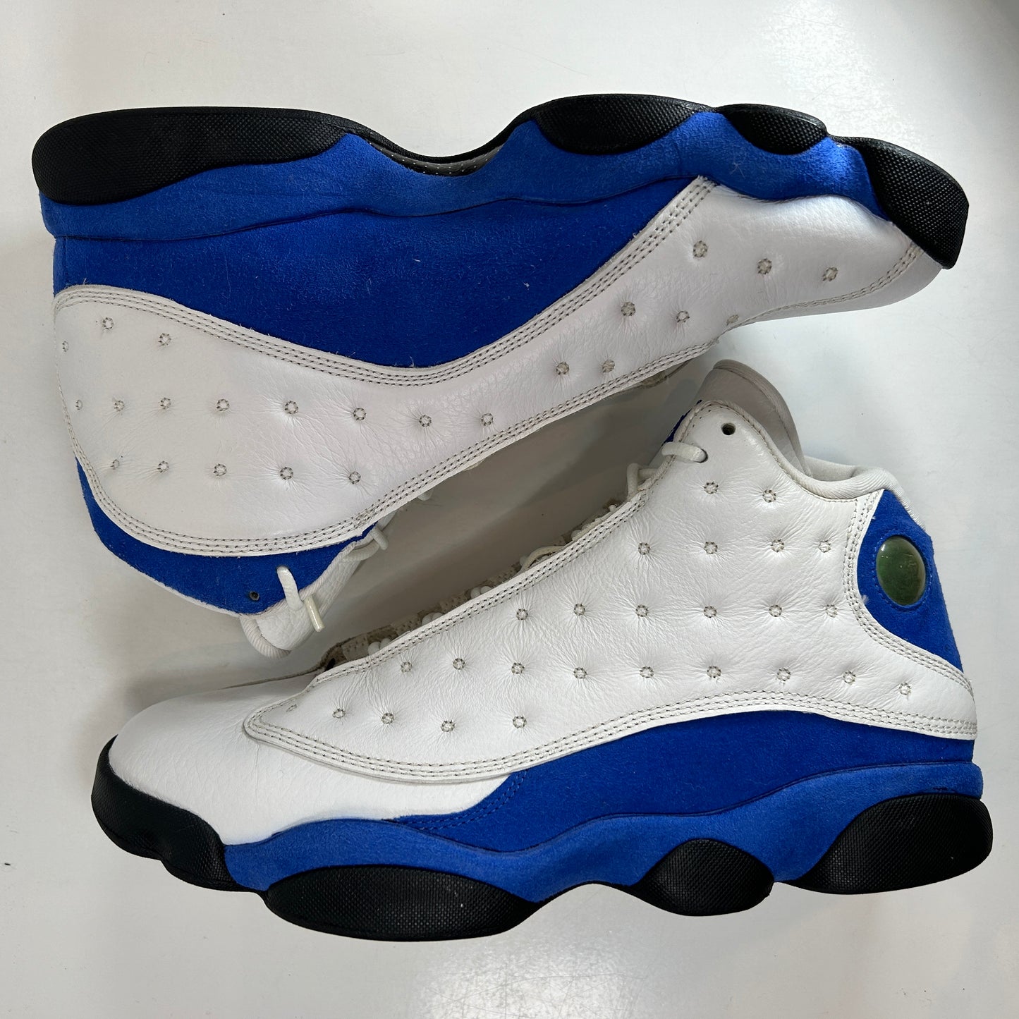 414571 117 Jordan 13 Retro White Hyper Royal Black [USED] - 11 M (Used)