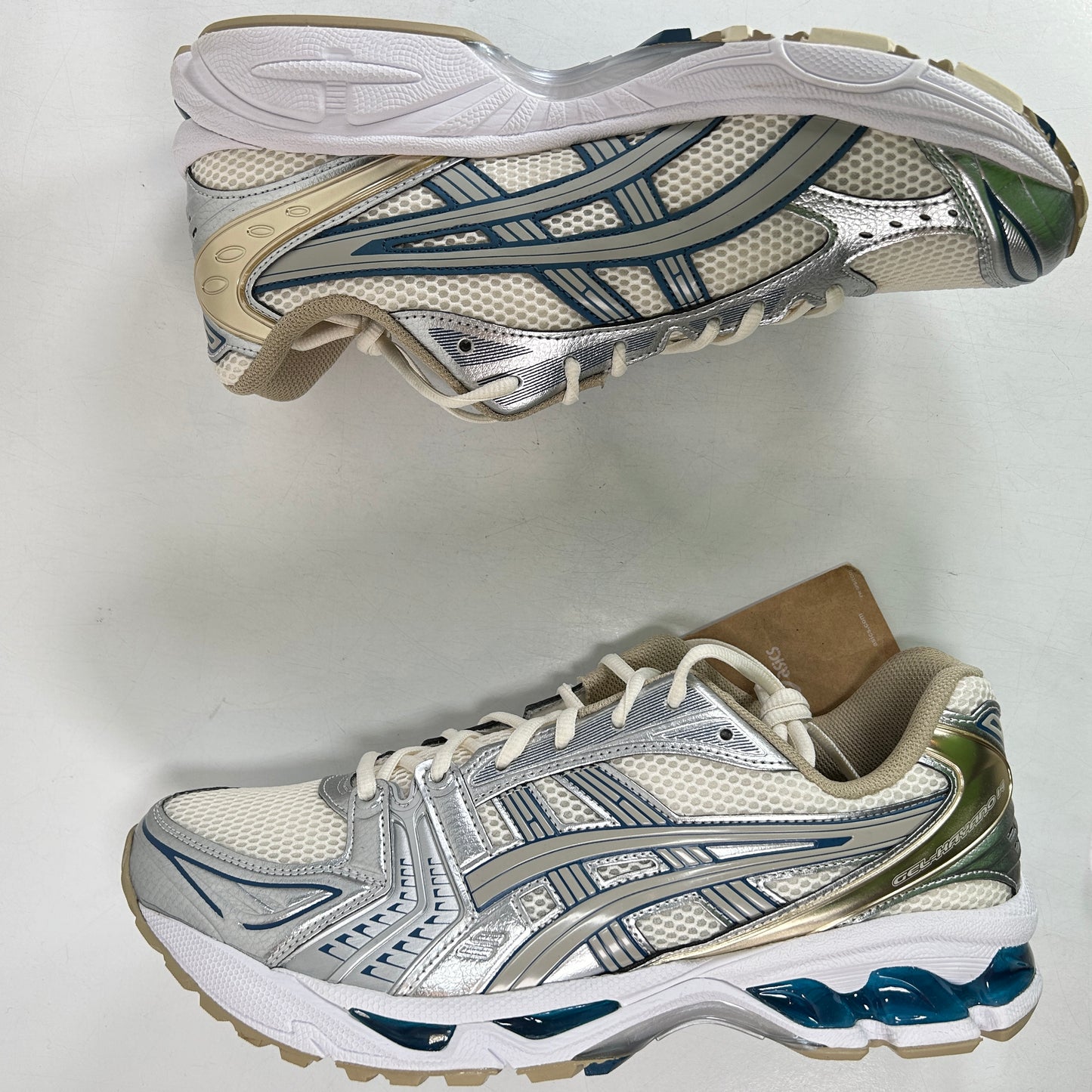 1201A019 105 ASICS Gel-Kayano 14 Cream Pure Silver Champagne [USED] - 11.5 M (VNDS)