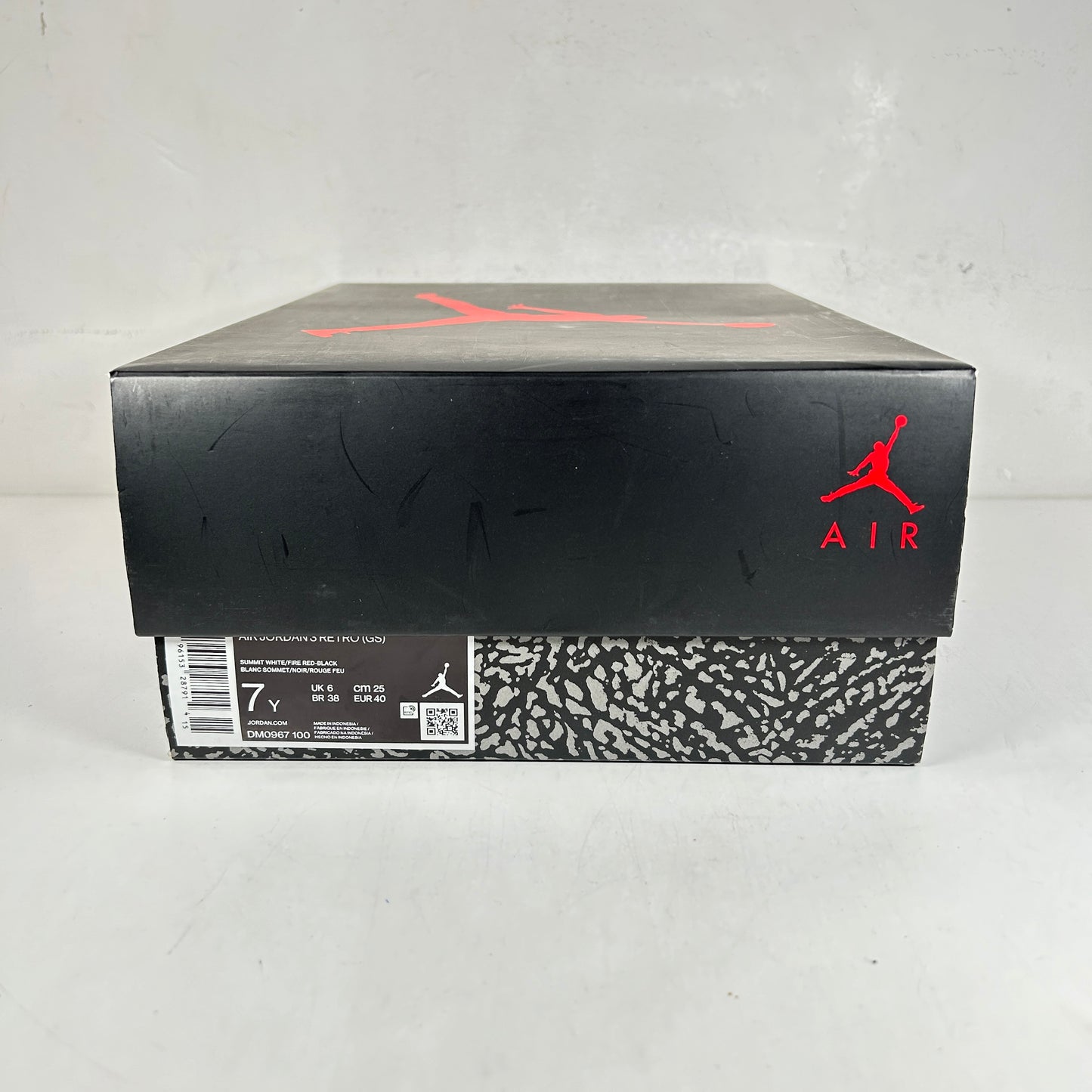 DM0967 100 Jordan 3 Retro White Cement Reimagined (GS) [USED] - 7 Y (Used4)