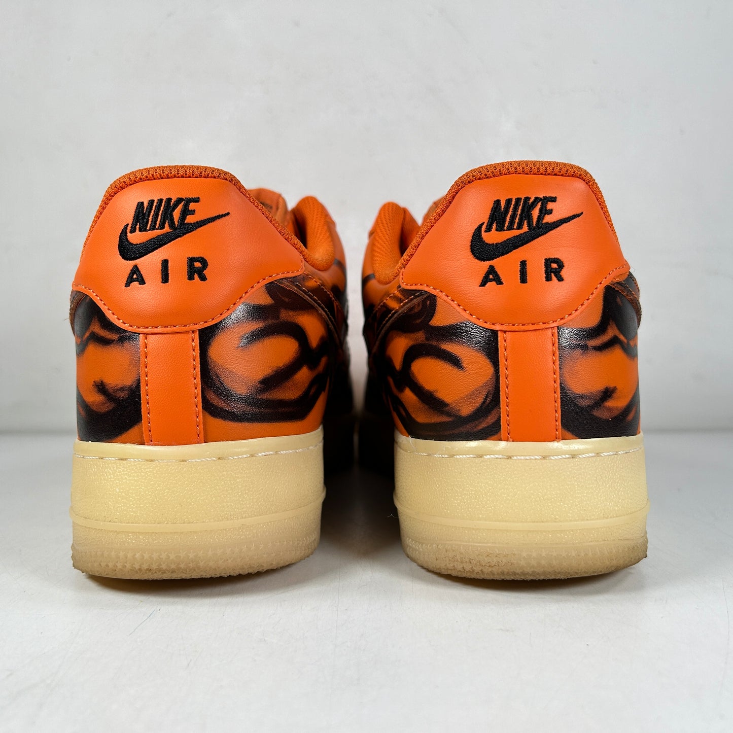 CU8067 800 Nike Air Force 1 Low Orange Skeleton Halloween [USED] - 11 (Used) (Replace Box)