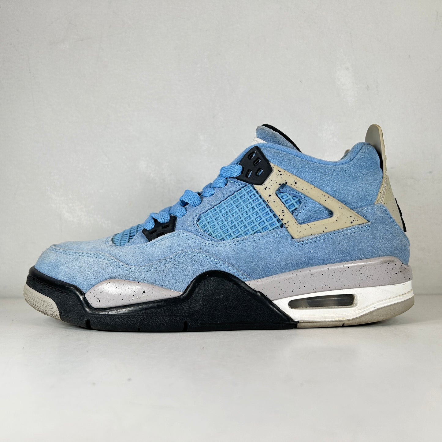 408452 400 Jordan 4 Retro University Blue (GS) [USED] - 7 Y (Used) (No Box)