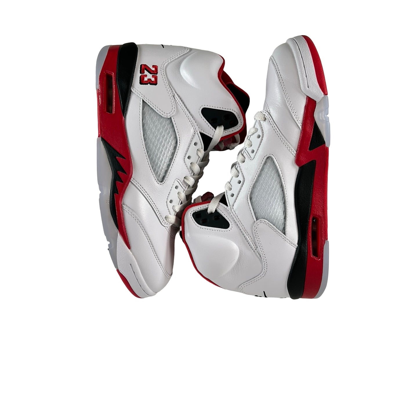 HQ7978 101 Jordan 5 Retro Fire Red Black Tongue (2025) [USED] - 8.5 M (Used)