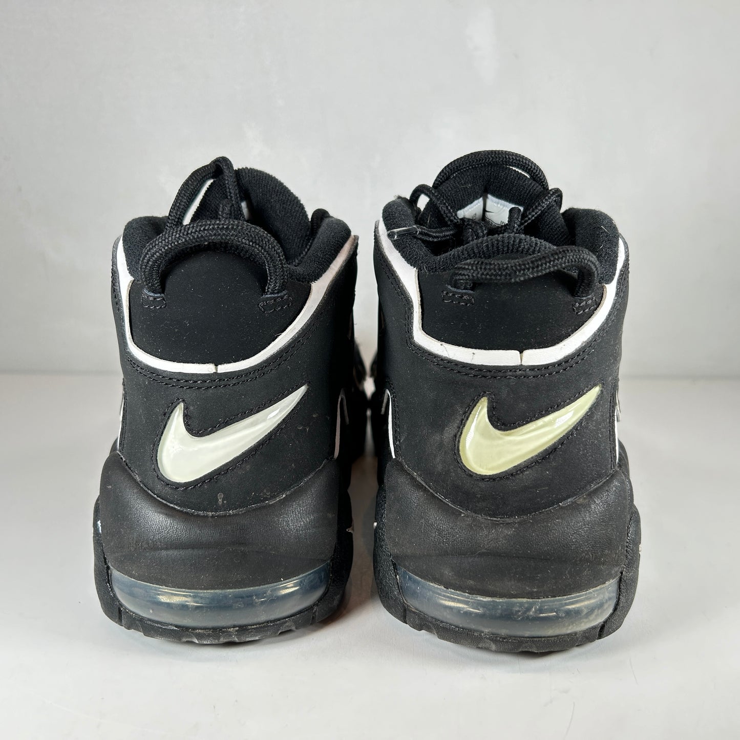 415082 002 Nike Air More Uptempo Black White (GS) [USED]  - 7 Y (Used)