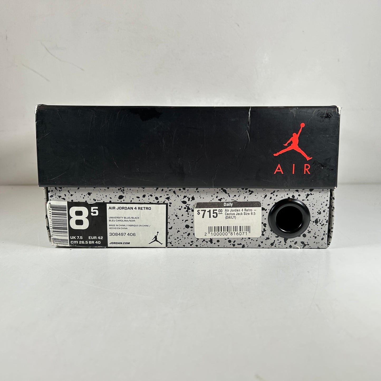 308497 406 Jordan 4 Travis Scott Cactus Jack [USED] - 8.5 M (Used)