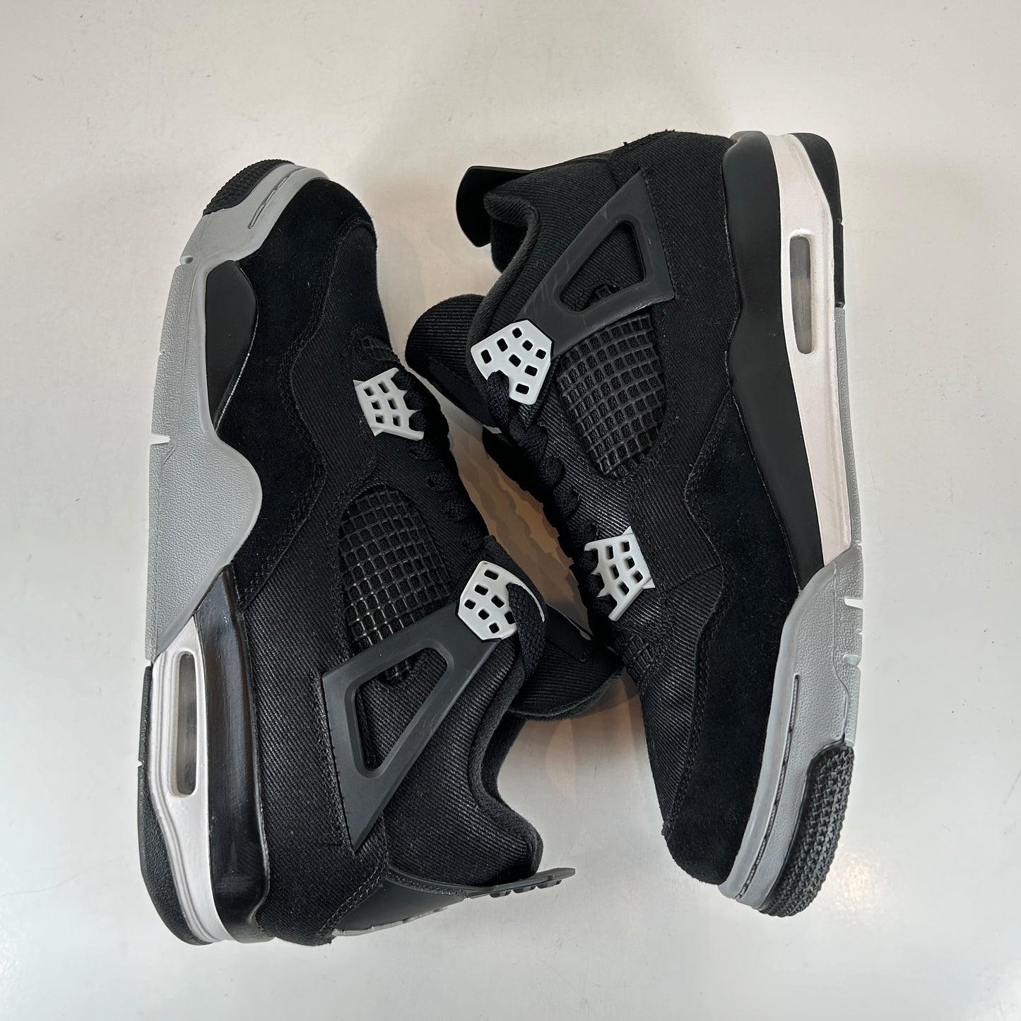 DH7138 006 Jordan 4 Retro SE Black Canvas [USED] - 9 M (Used) (No Box)