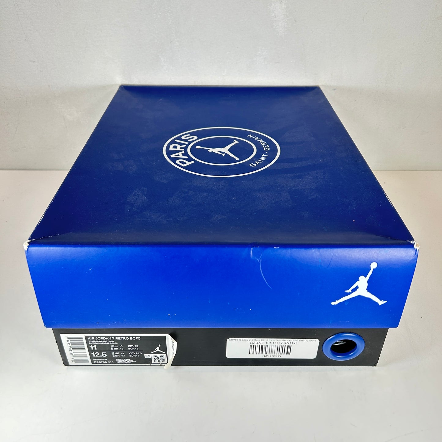 CZ0789 105 Jordan 7 Retro BCFC Paris Saint-Germain PSG (2021) [USED] - 11 M (Used)