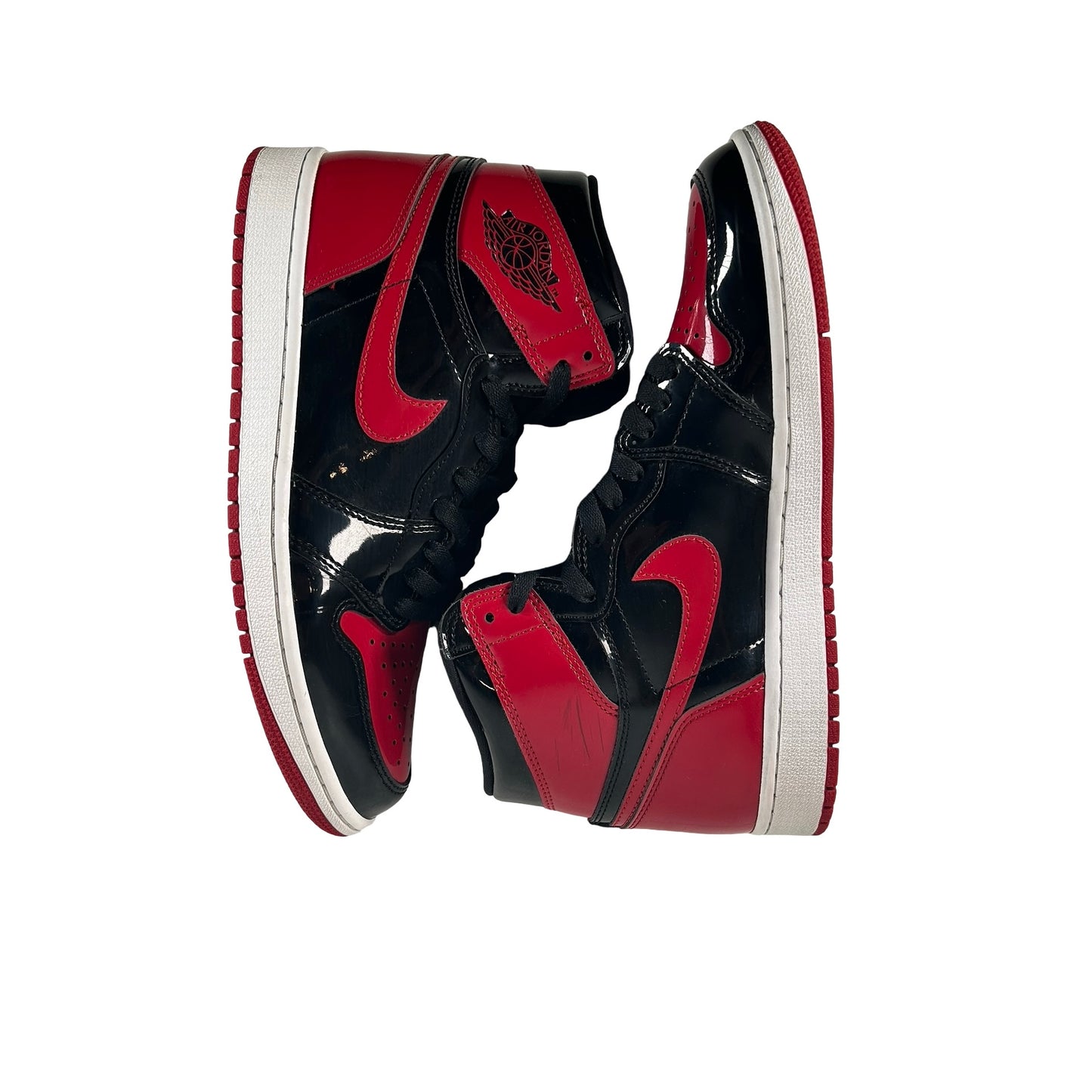 555088 063 Jordan 1 Retro High OG Patent Bred [USED] - 9 M (Used8)
