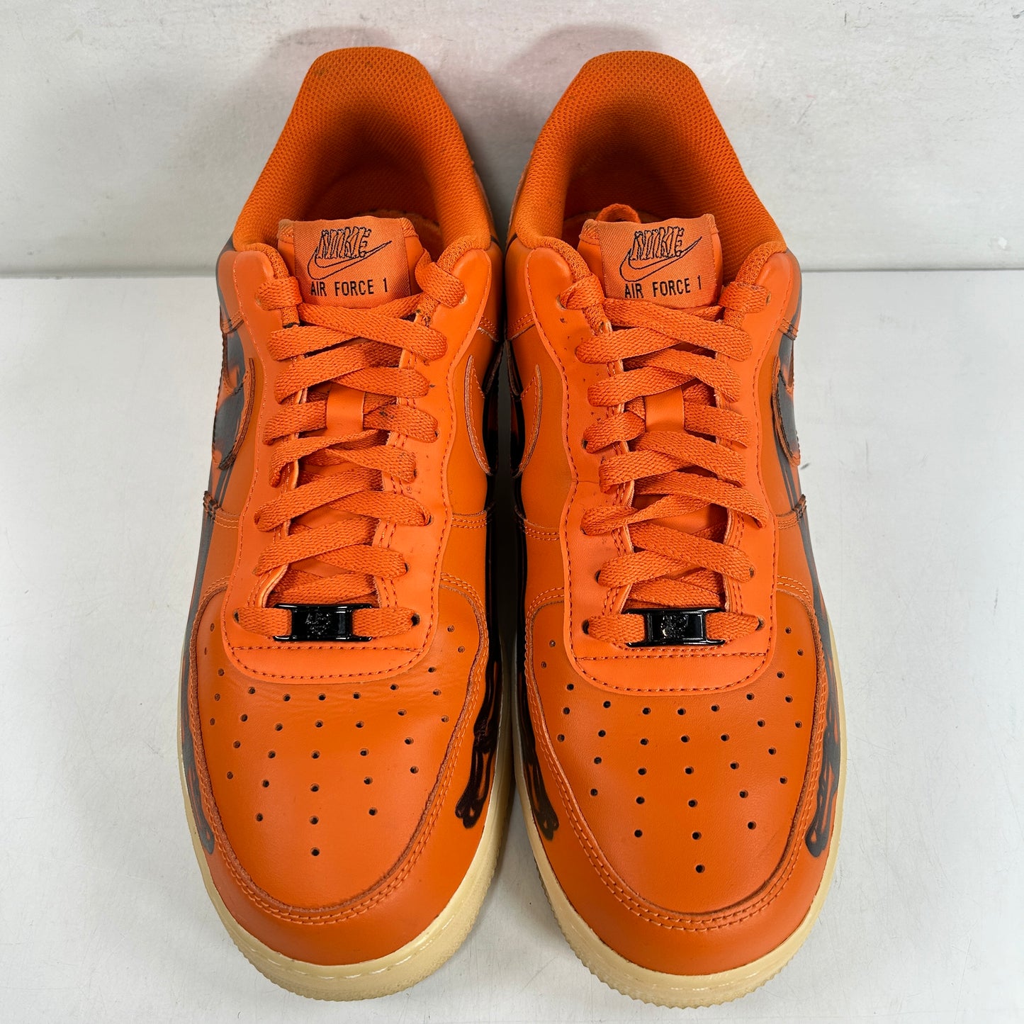 CU8067 800 Nike Air Force 1 Low Orange Skeleton Halloween [USED] - 11 (Used) (Replace Box)