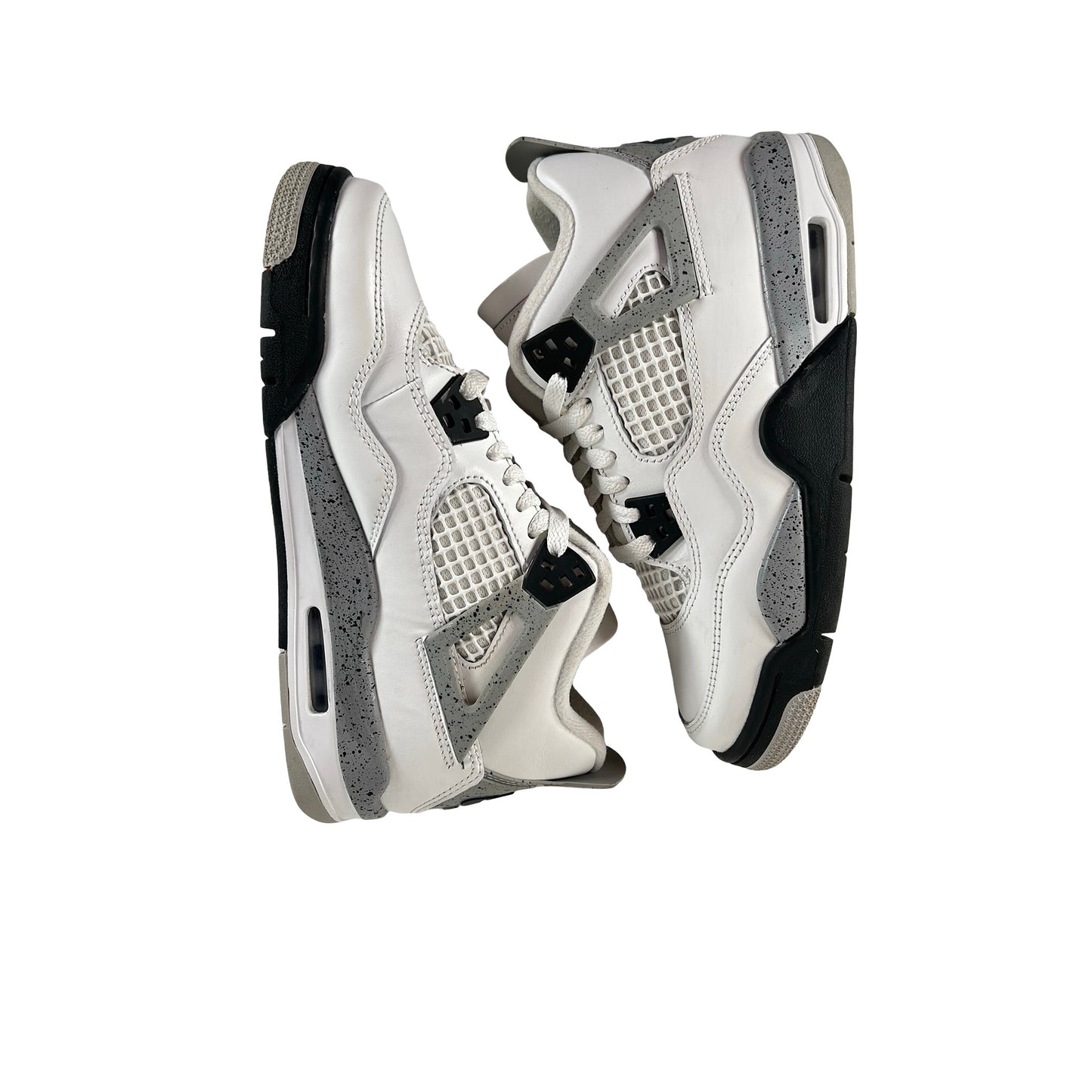 IB4171 100 Jordan 4 Retro White Cement (2025) (GS) [USED] - 4.5 Y (Used)