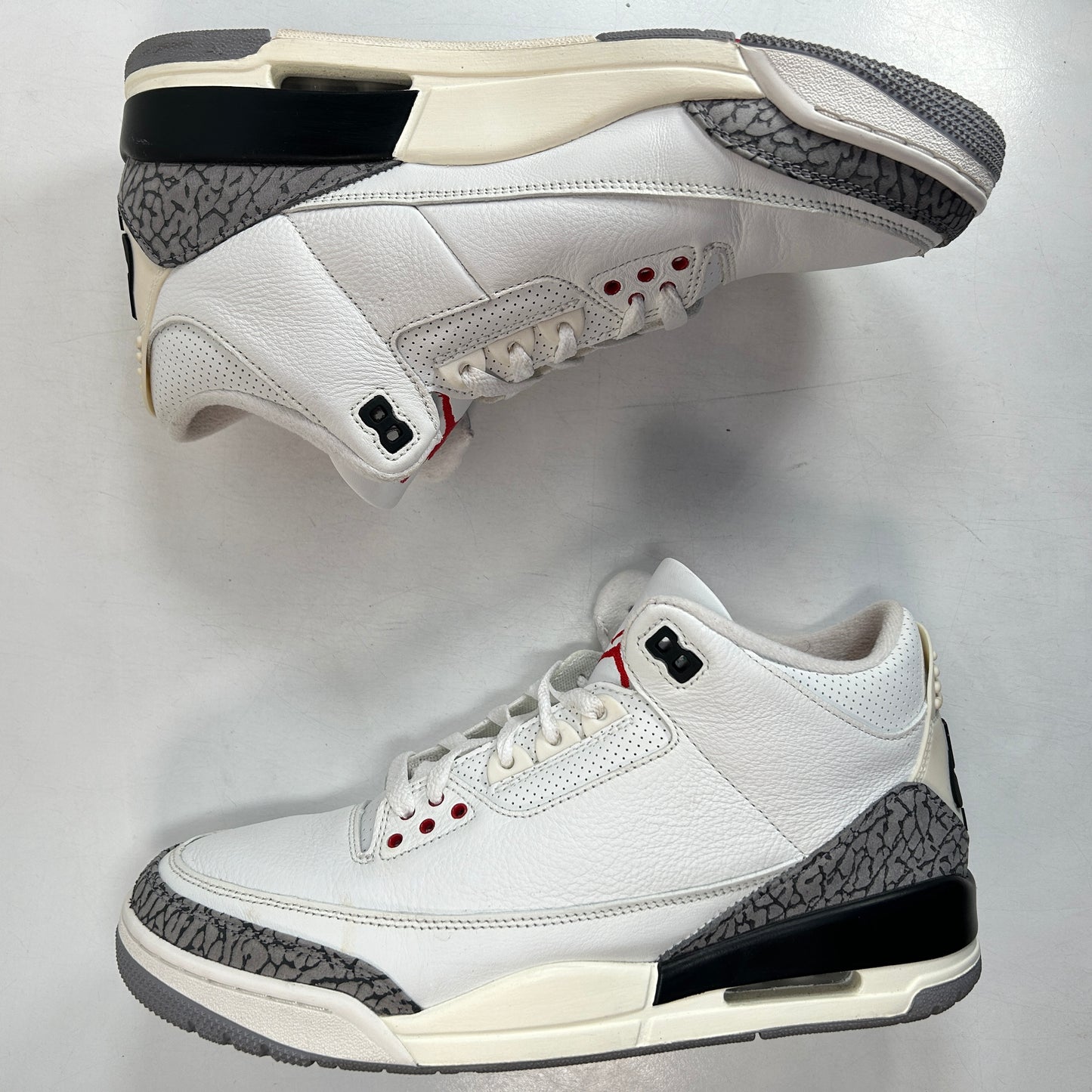 DN3707 100 Jordan 3 Retro White Cement Reimagined [USED] - 10.5 M (Used8)