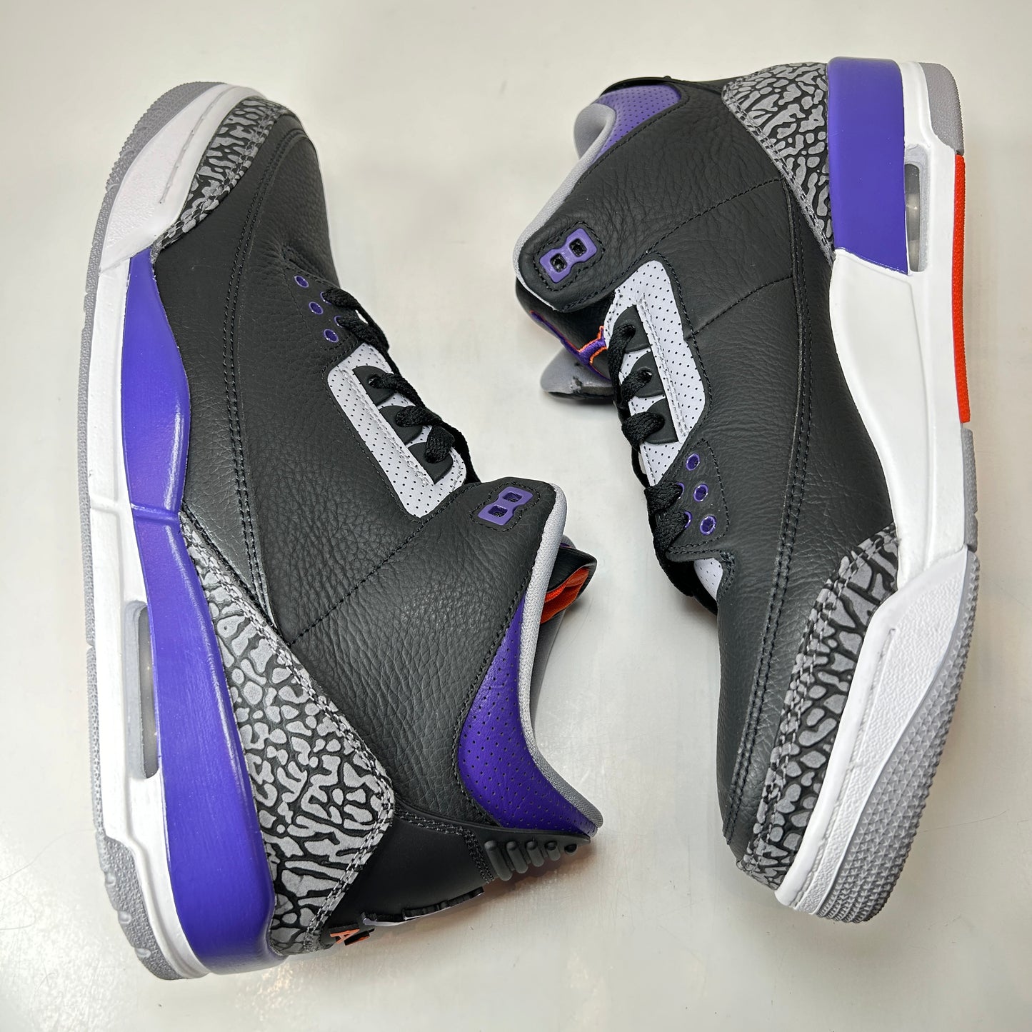 CT8532 050 Jordan 3 Retro Black Court Purple [USED] - 12 M (VNDS)