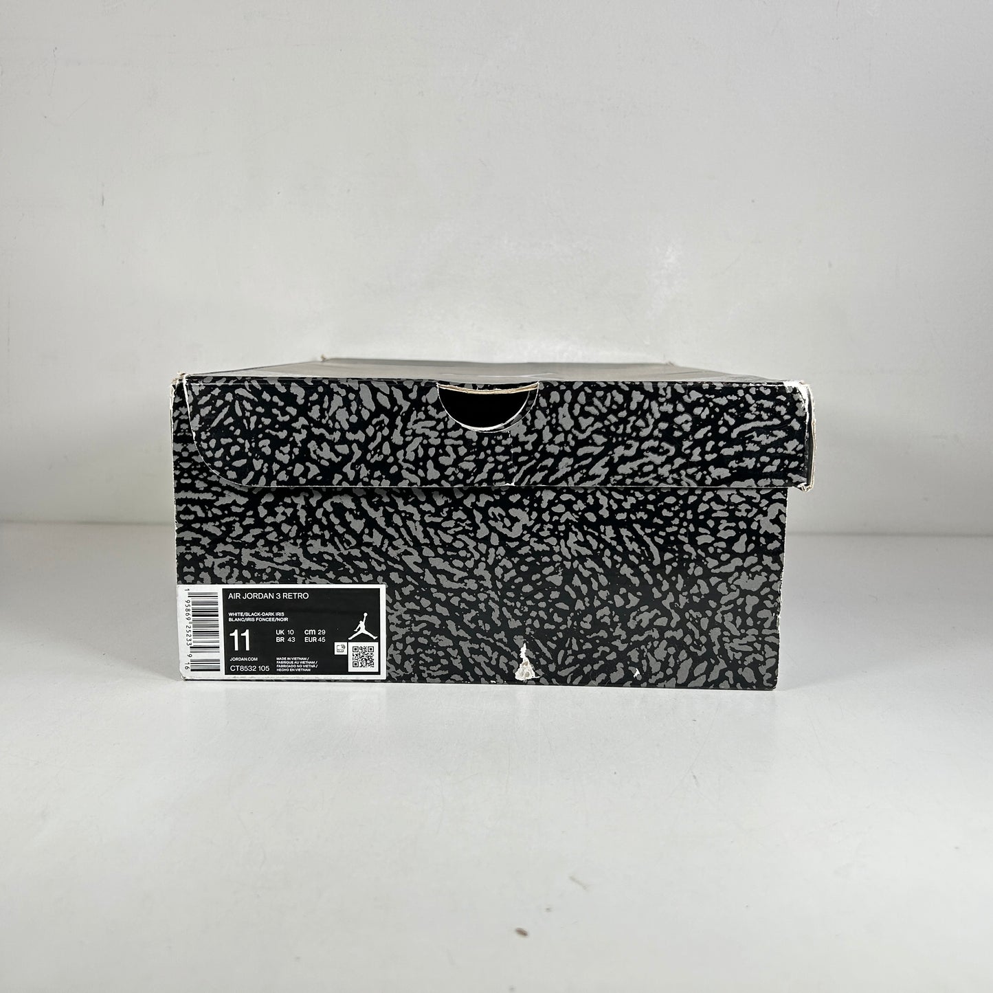 CT8532 105 Jordan 3 Retro Dark Iris [USED] - 11 M (Used)