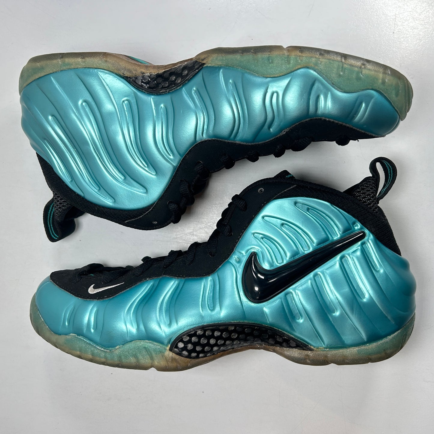 624041 410 Nike Air Foamposite Pro Electric Blue [USED] - 9.5 M (Used) (No Box)