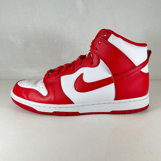 DD1399 106 Nike Dunk High Championship White Red [USED] - 9 M (Used)