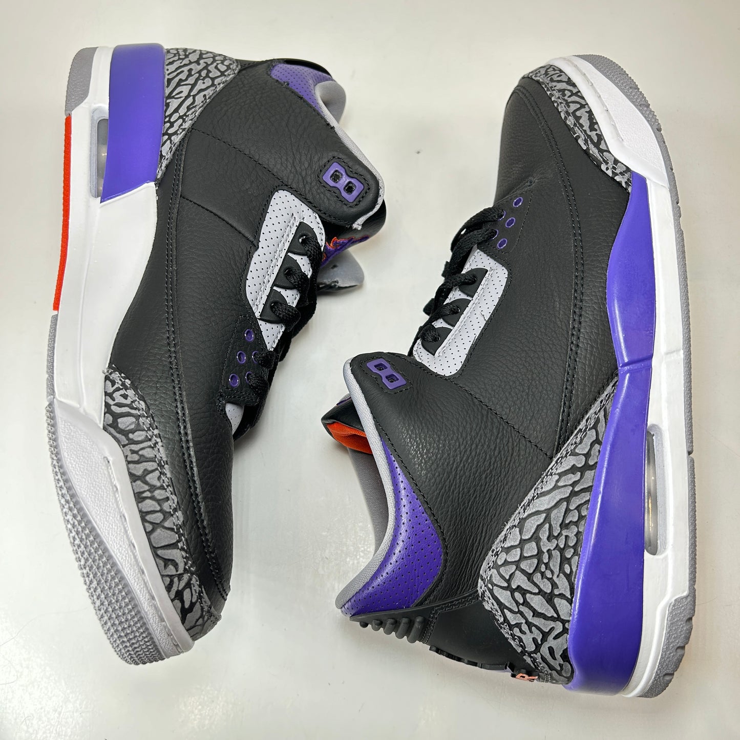 CT8532 050 Jordan 3 Retro Black Court Purple [USED] - 12 M (VNDS)