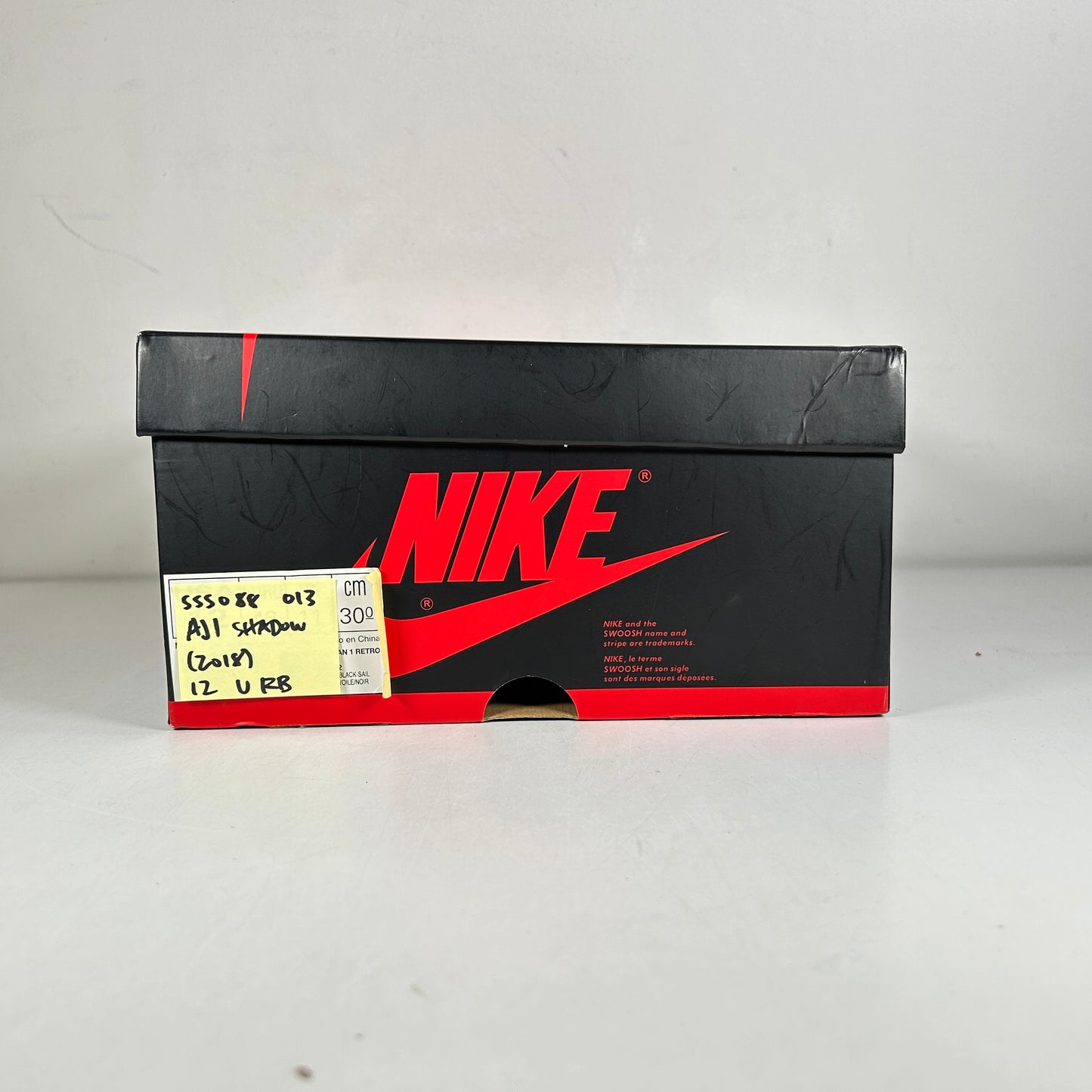 555088 013 Jordan 1 Shadow (2018) [USED] - 12 M (Used) (Replace Box)