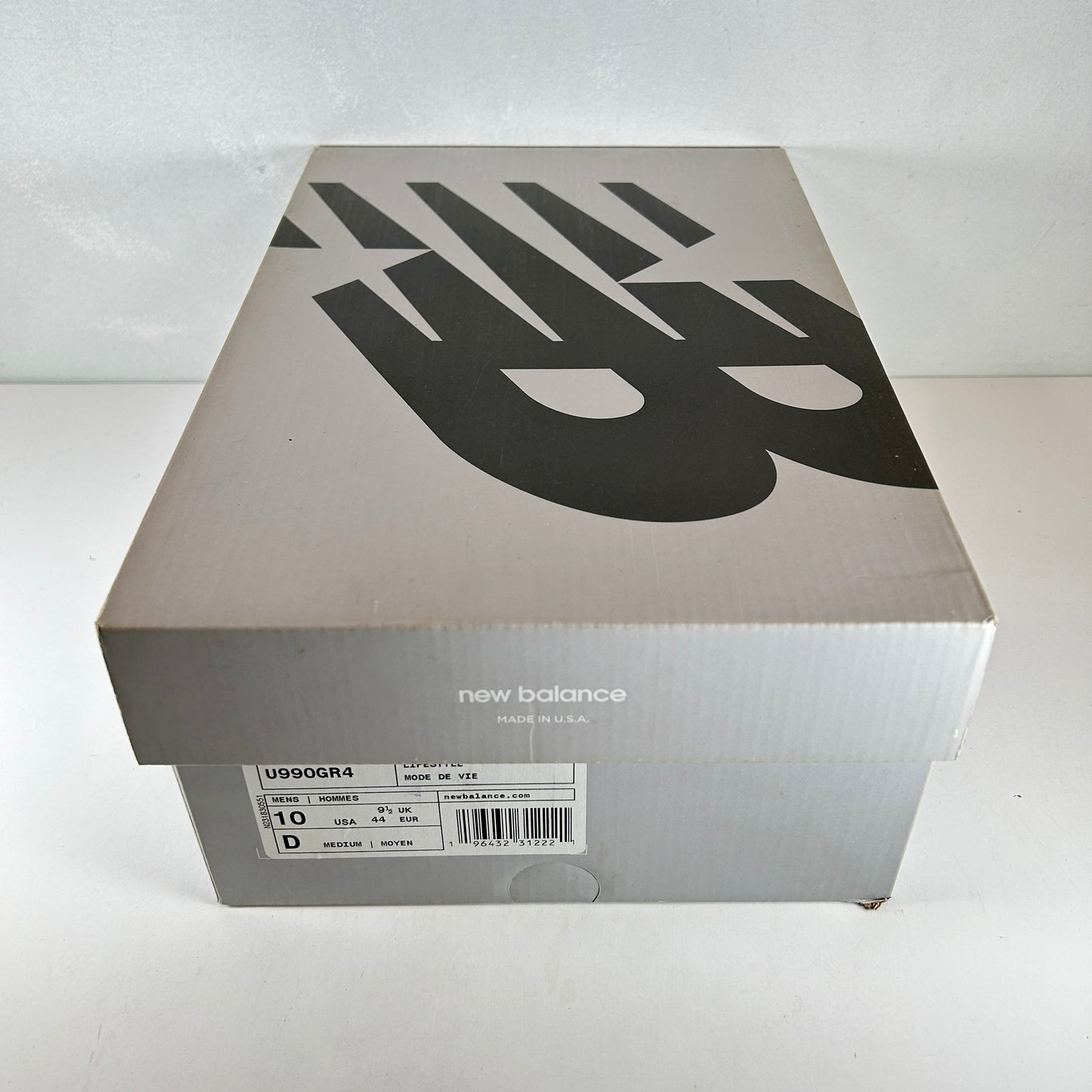 U990GR4 New Balance 990v4 MiUSA Grey Silver [USED] - 10 M (Used)