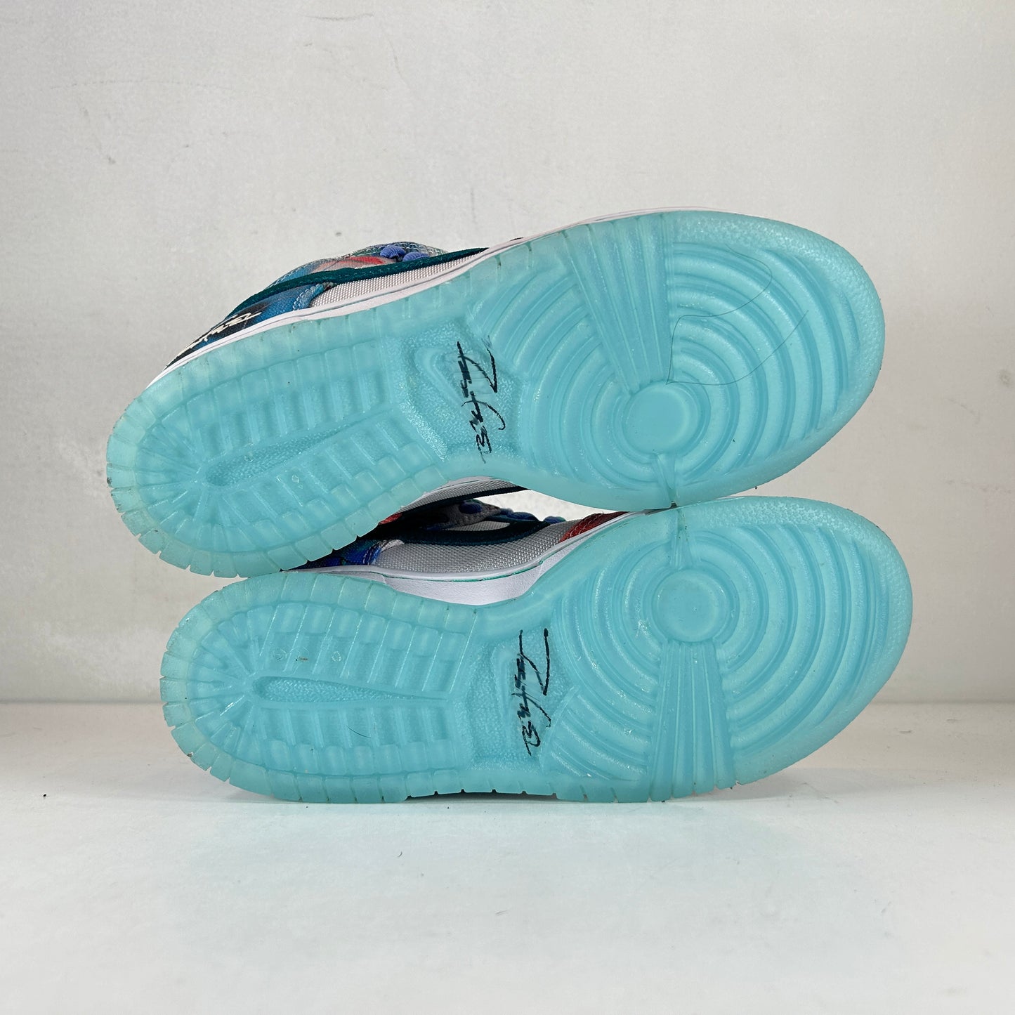 HF6061 400 Nike SB Dunk Low Futura Laboratories Bleached Aqua [USED] - 4 (Used) (No Box)