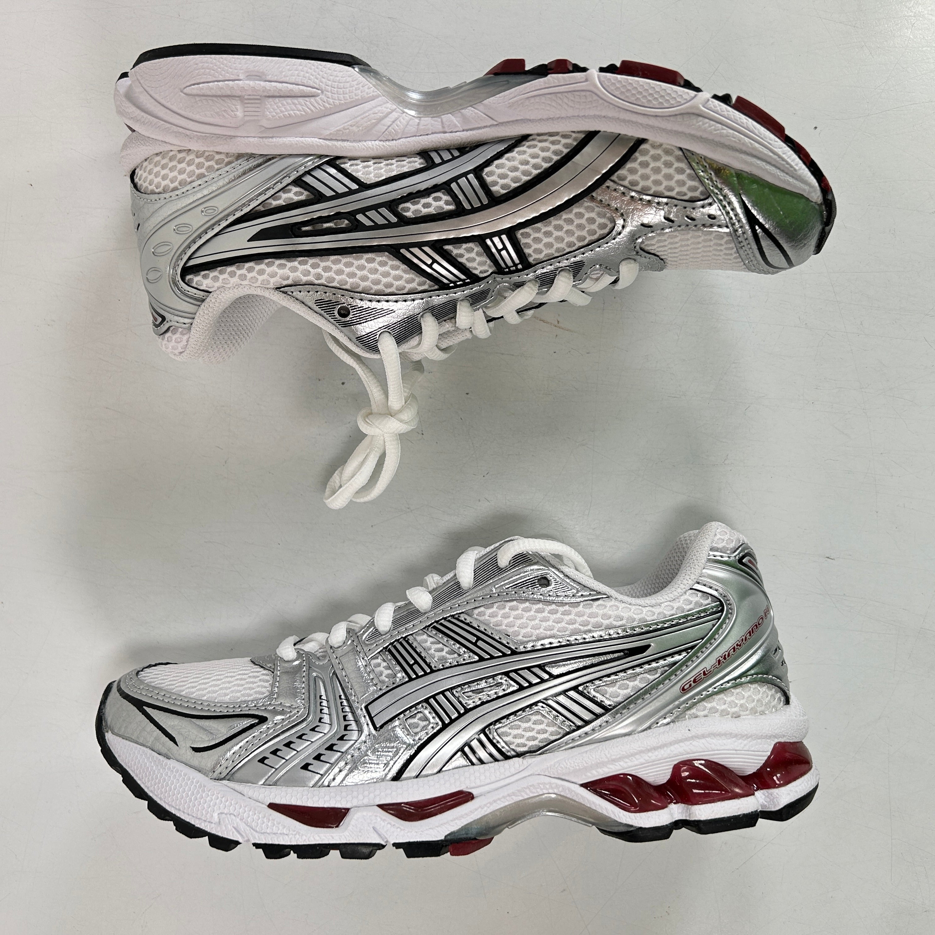 1201A019 104 ASICS Gel-Kayano 14 White Pure Silver [USED] - 4.5 M