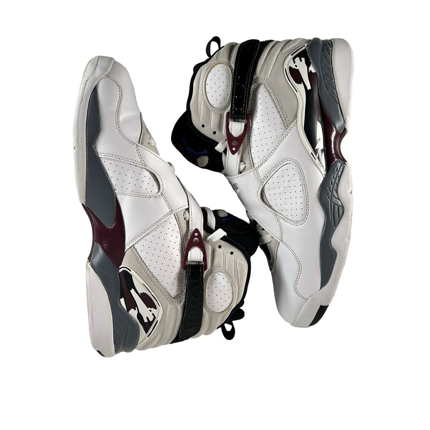 CI1236 104 Wmns Air Jordan 8 Retro White Burgundy [USED] - 11.5 W (Used)