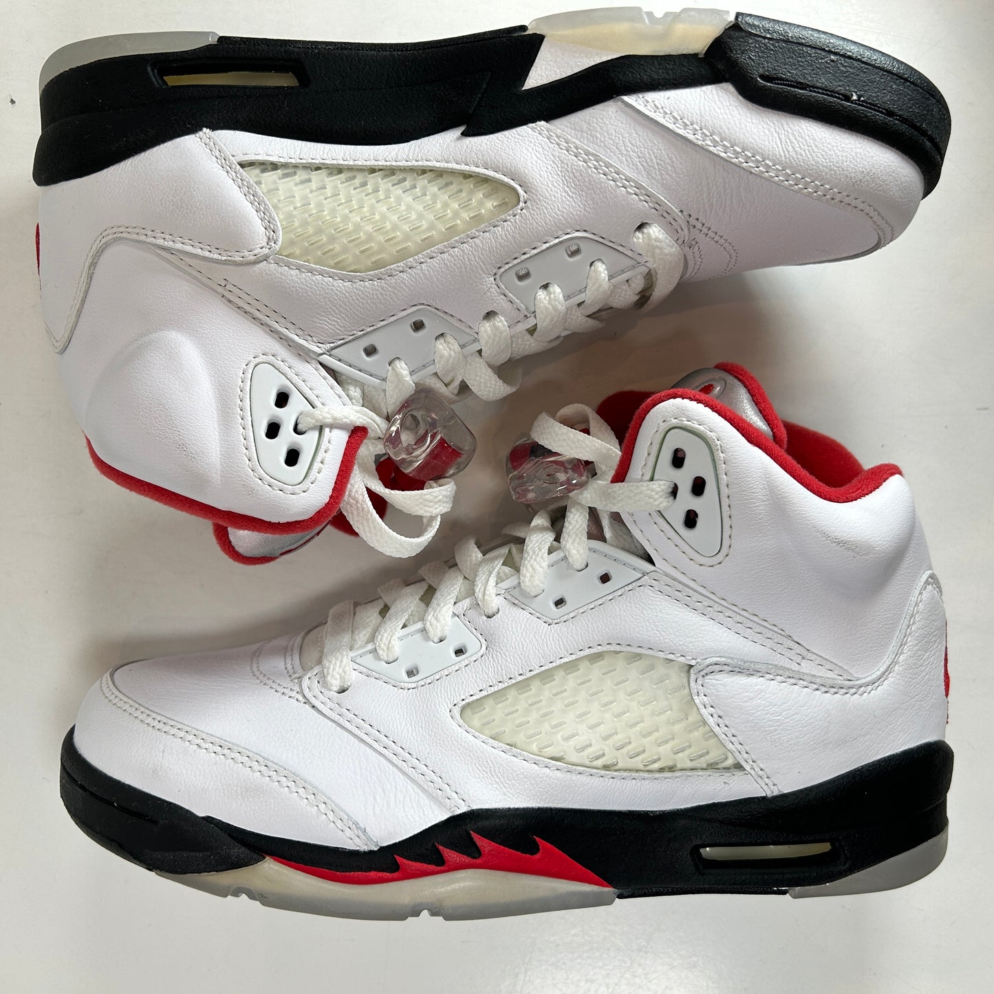 440888 102 Jordan 5 Retro Fire Red Silver Tongue (2020) (GS) [CONDITIONAL]