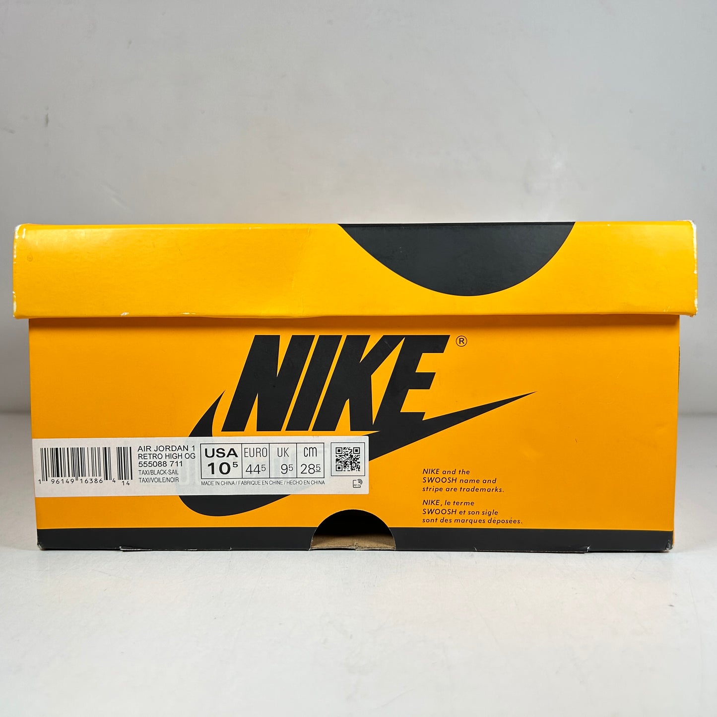 555088 711 Jordan 1 Retro High OG Yellow Toe [USED] - 10.5 M (Used2)