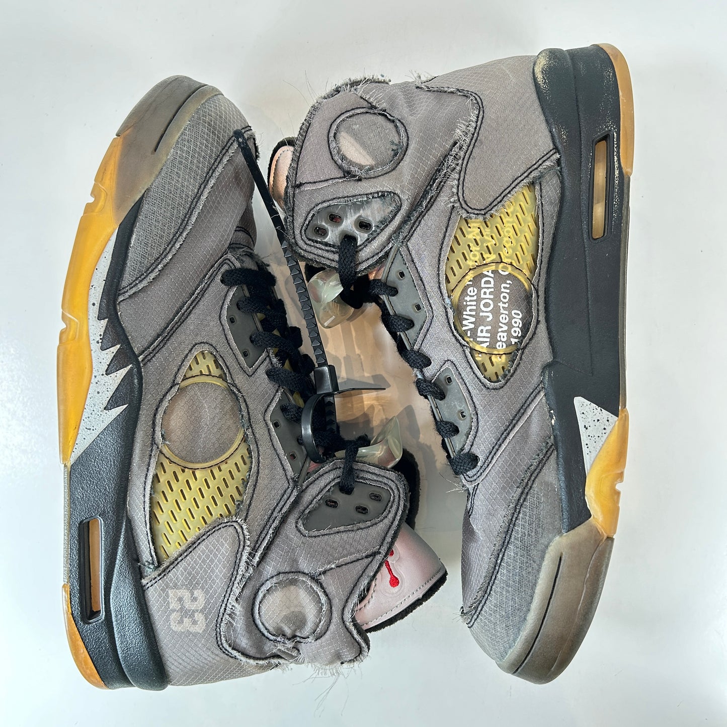 CT8480 001 Jordan 5 Off-White Black [USED] - 12 M (Used) (Replace Box)
