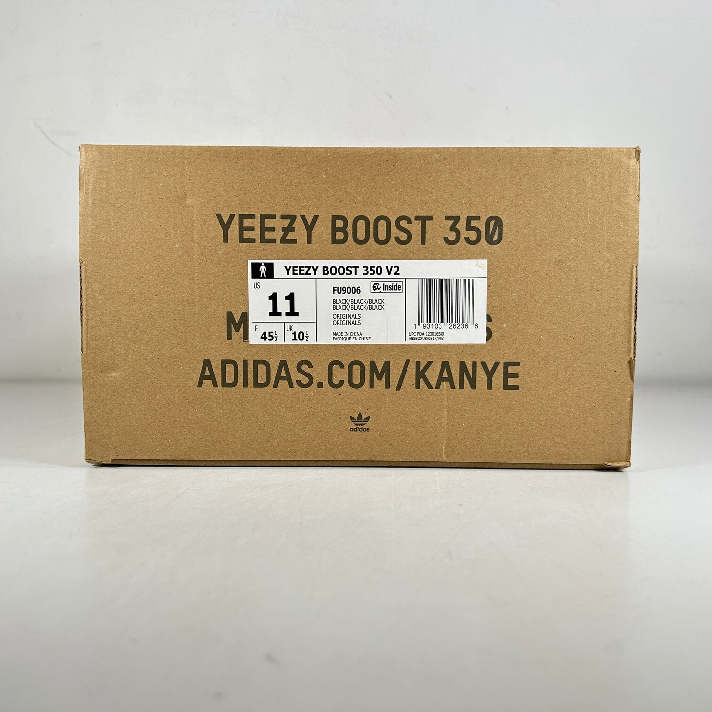 FU9006 adidas Yeezy Boost 350 V2 Black (Non-Reflective) [USED] - 11 M (Used)