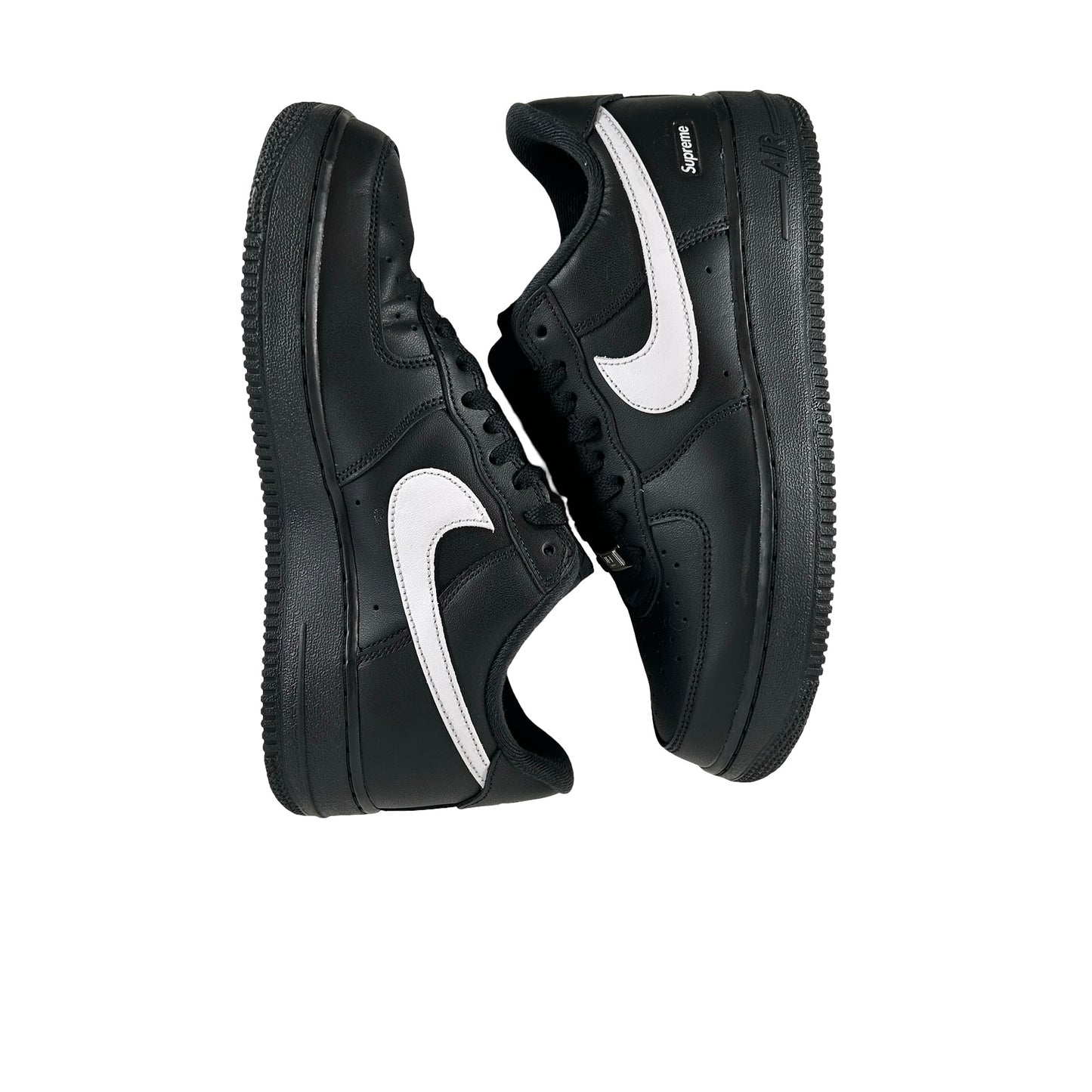 CU9225 002 Nike Air Force 1 Low Supreme Black White [USED] - 8 M (Used)