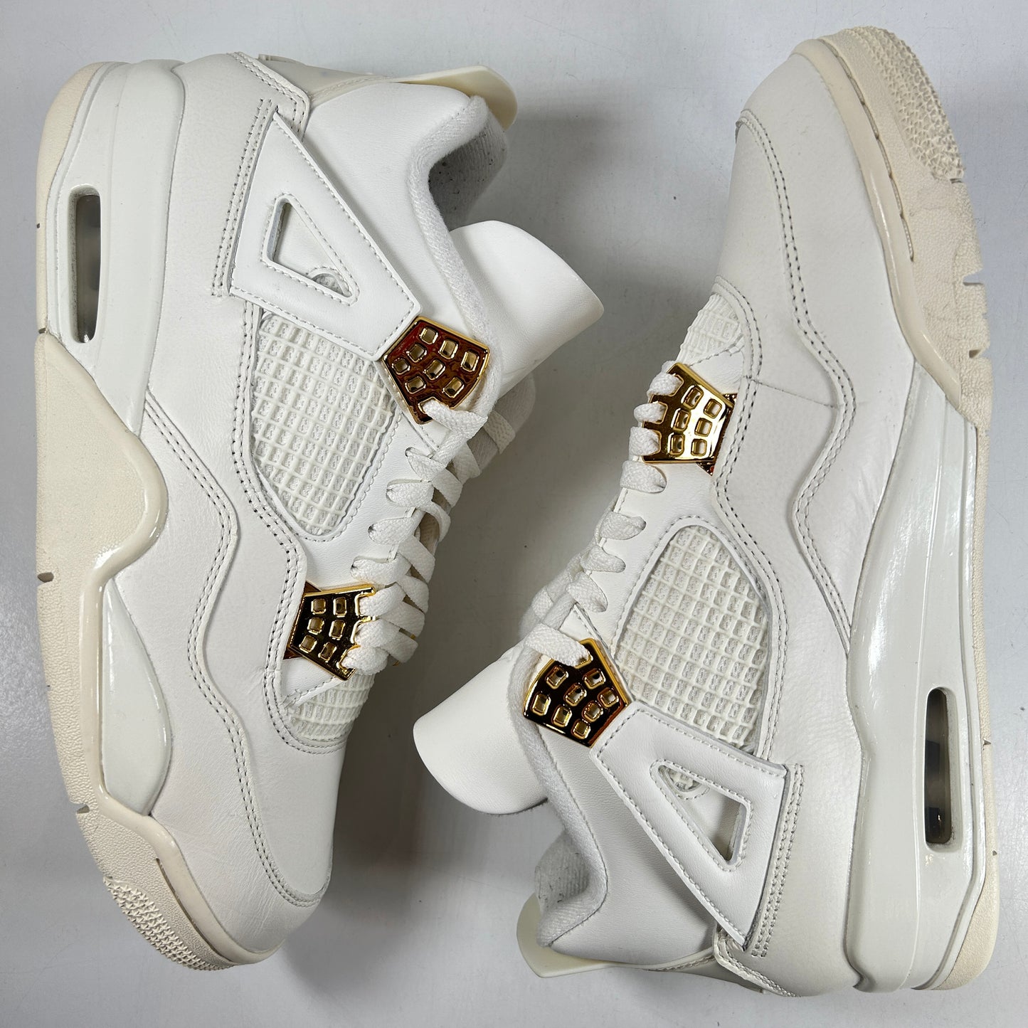 AQ9129 170 Jordan 4 Retro Metallic Gold (W) [USED] - 10 W (Used2)