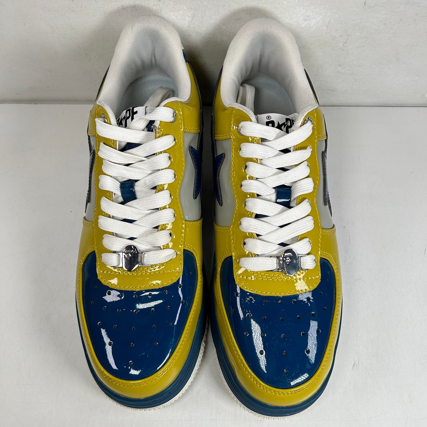 1I80191006 A Bathing Ape Bape Sta Nostalgic Blue Yellow [USED] - 11 M (Used)