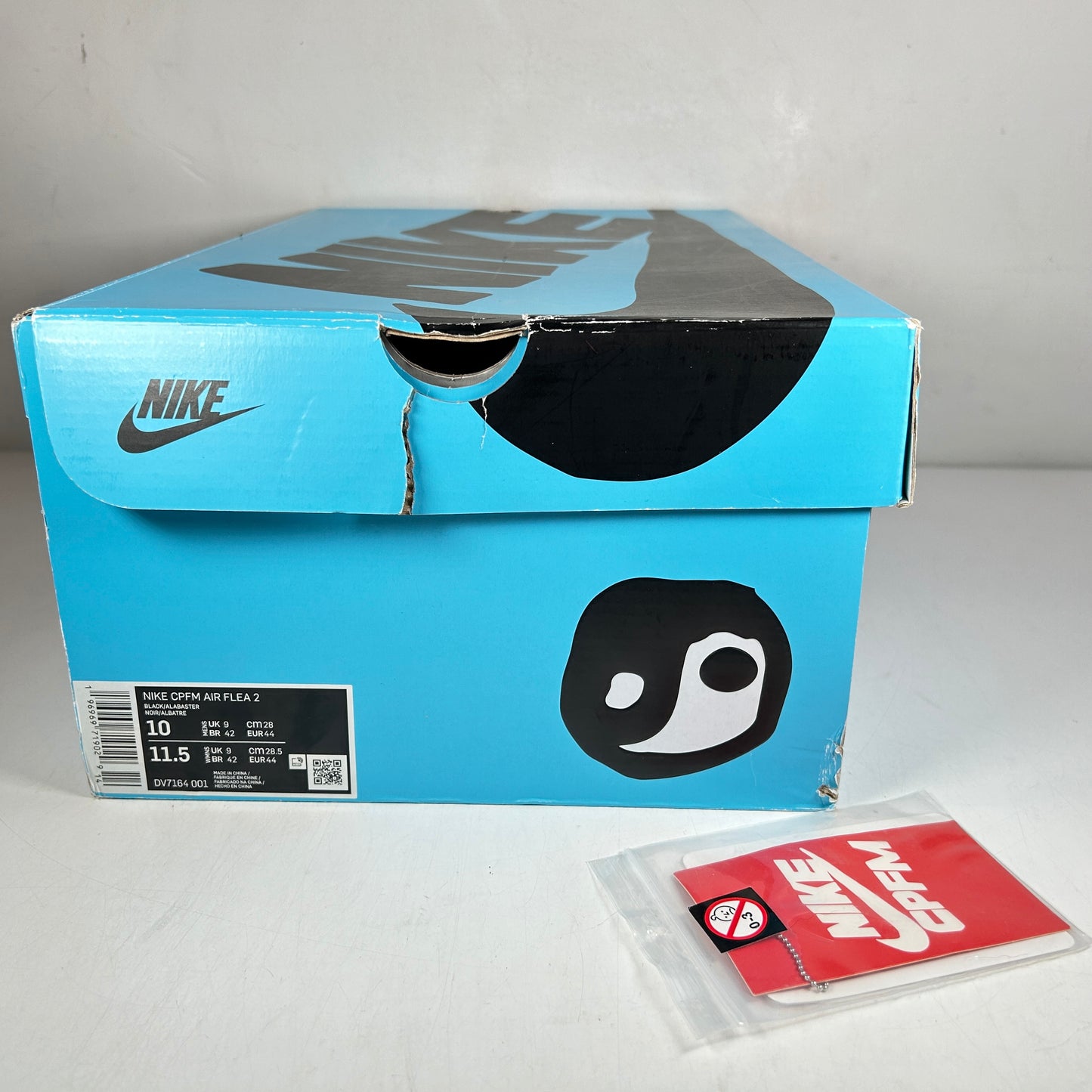 DV7164 001 Nike CPFM Air Flea 2 Cactus Plant Flea Market Black Alabaster [USED] - 10 M (Used)