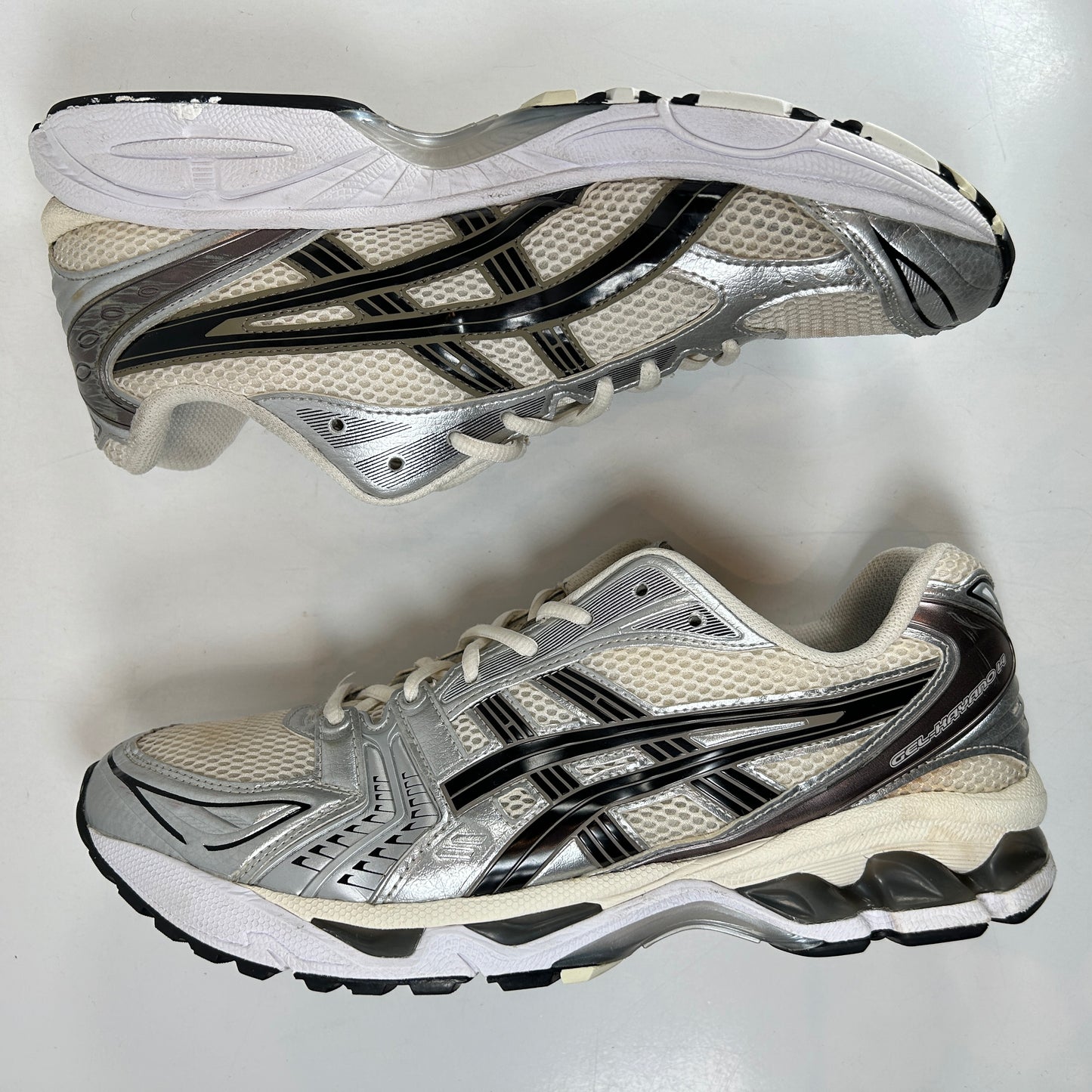 1201A019 108 ASICS Gel-Kayano 14 Cream Black Metallic Plum [USED] - 11.5 M (Used3)