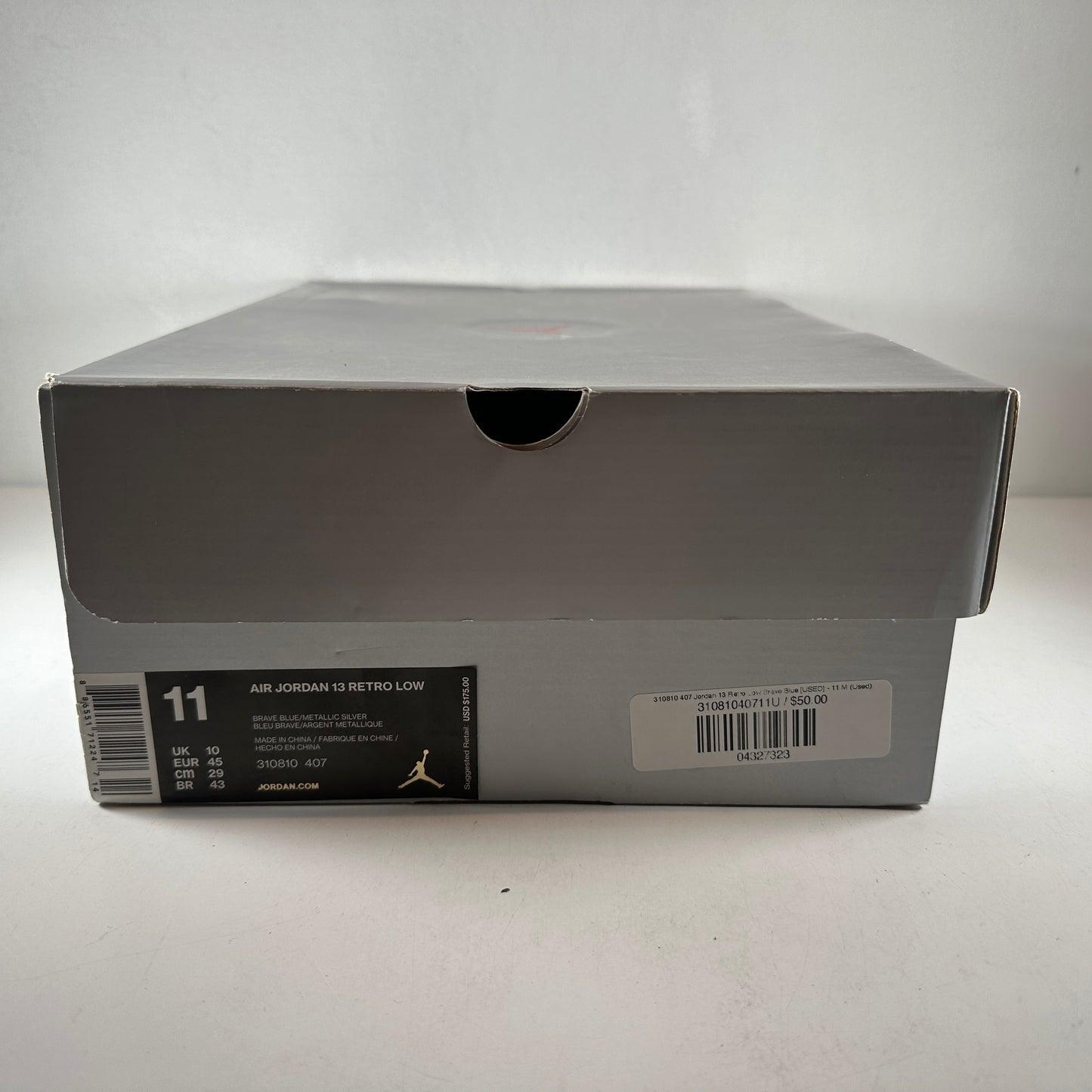 310810 407 Jordan 13 Retro Low Brave Blue [USED] - 11 M (Used)